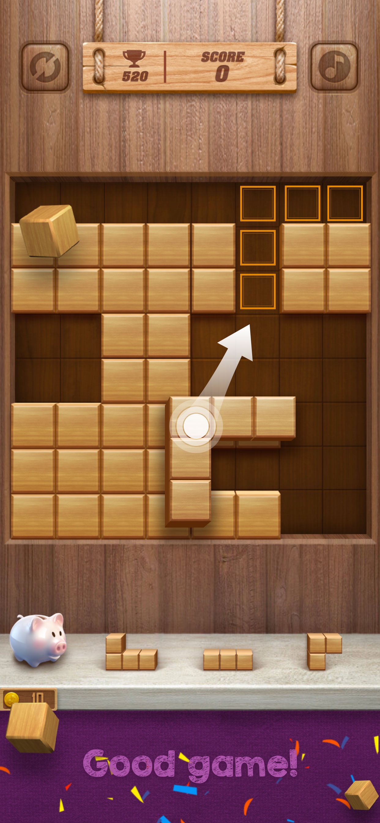 Captura de ecrã 2 da app Wood Cube Puzzle