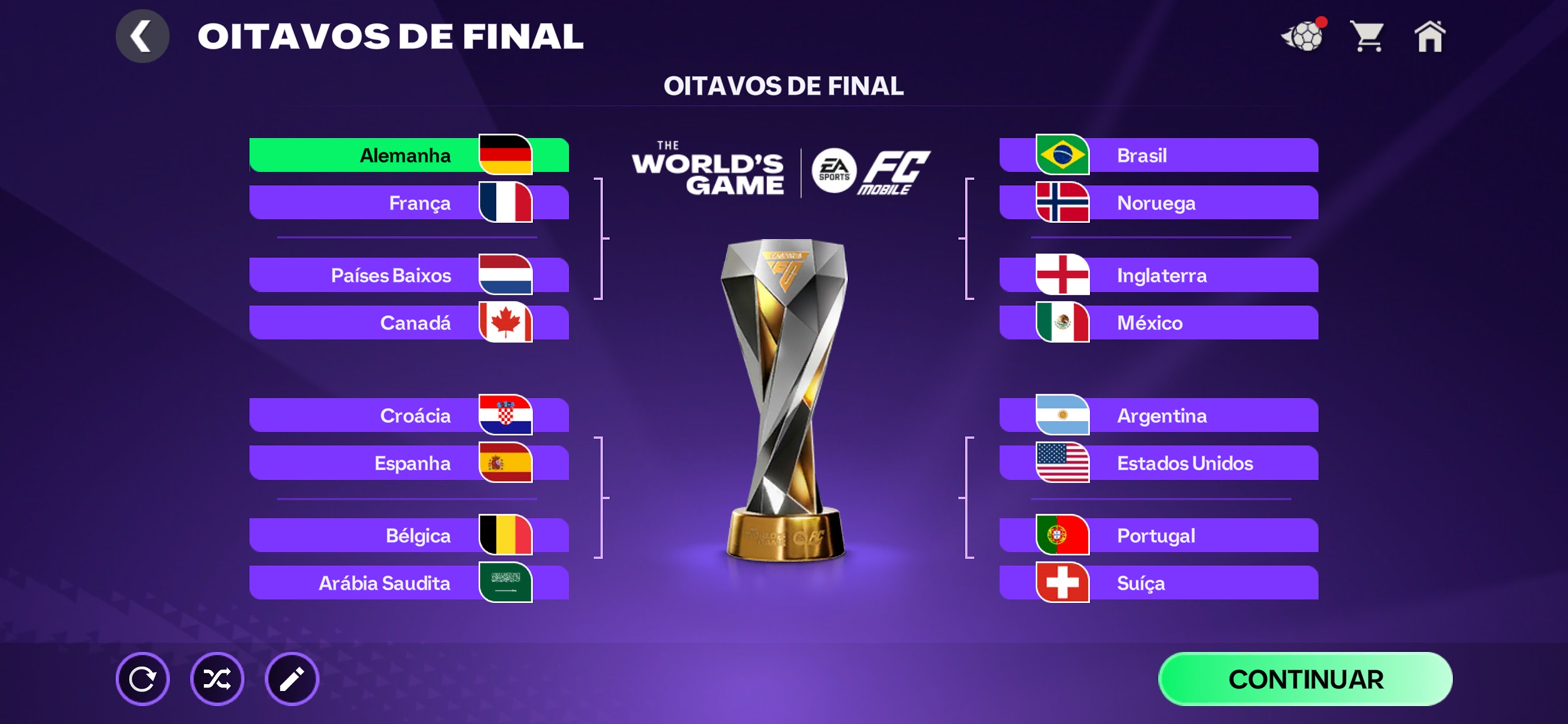 Captura de ecrã 2 da app EA SPORTS FC™ Futebol Mobile