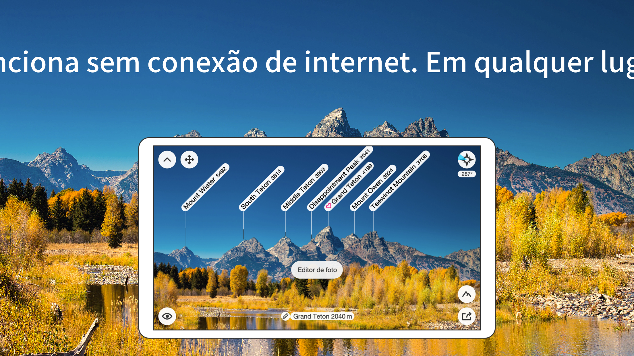 Captura de ecrã 3 da app PeakFinder