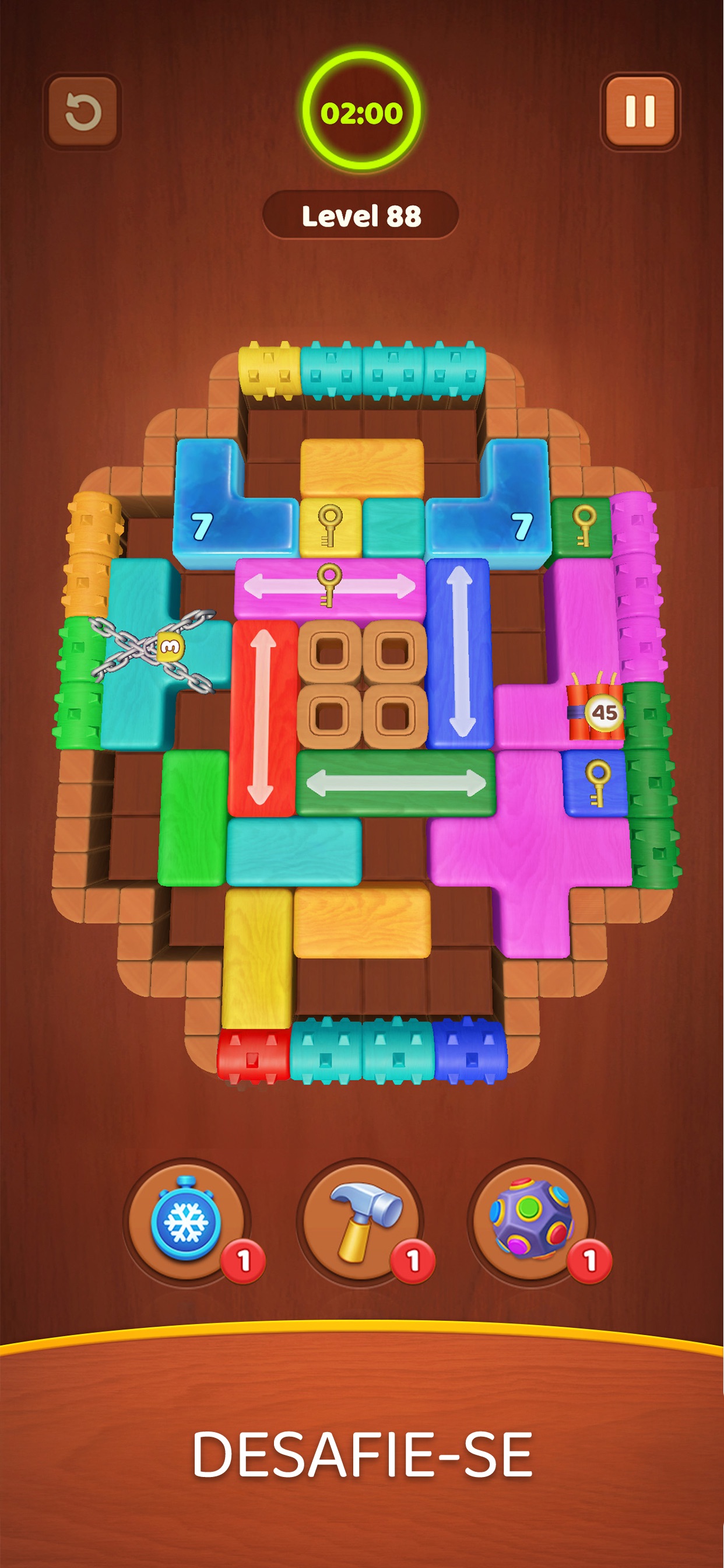 Captura de ecrã 4 da app Wood Block Jam
