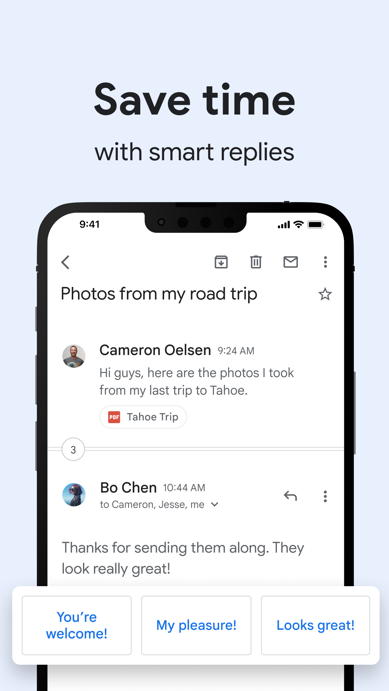 Captura de ecrã 3 da app Gmail – O email da Google