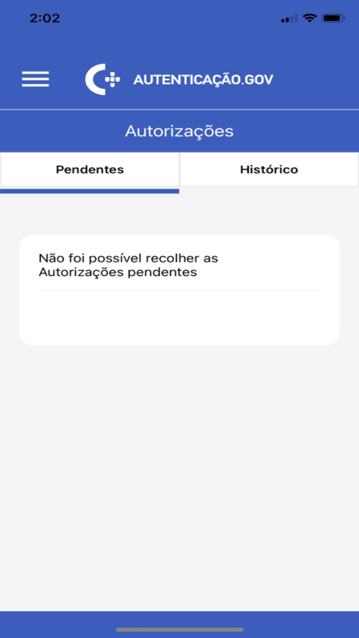 Captura de ecrã 4 da app Autenticação Gov