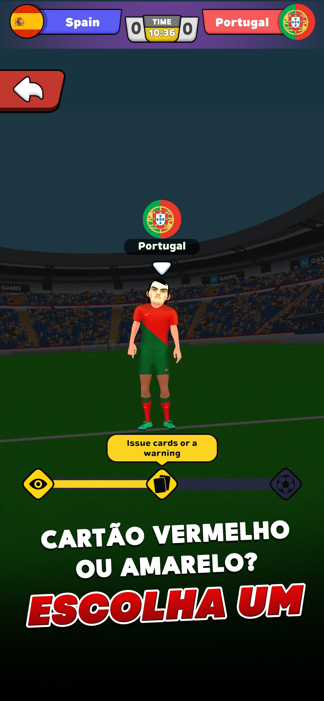 Captura de ecrã 1 da app Simulador Árbitro Futebol 2026