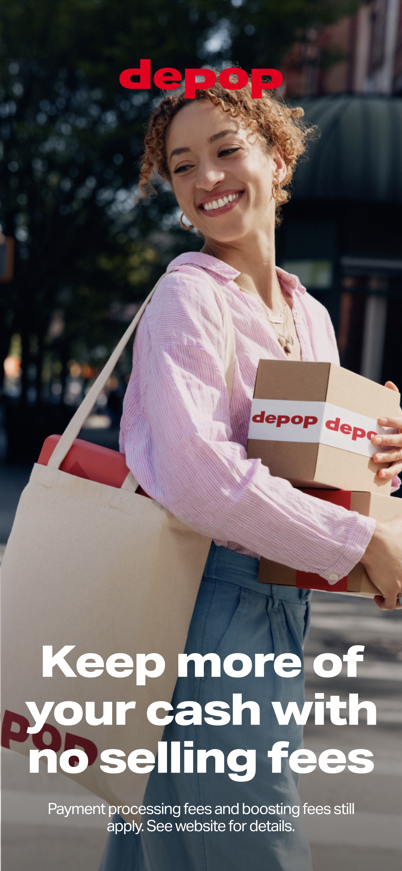 Captura de ecrã 1 da app Depop - Buy & Sell Clothes