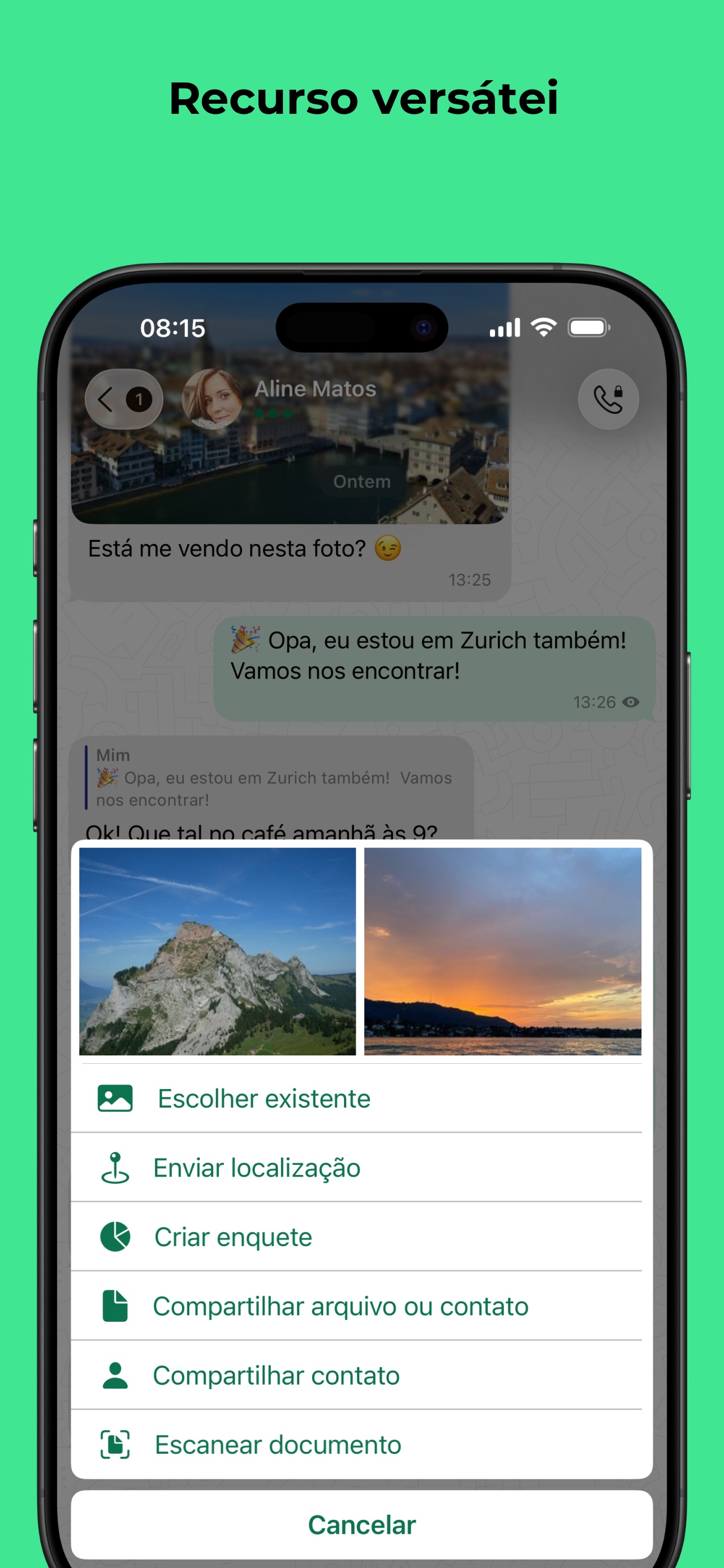 Captura de ecrã 2 da app Threema. Messenger seguro