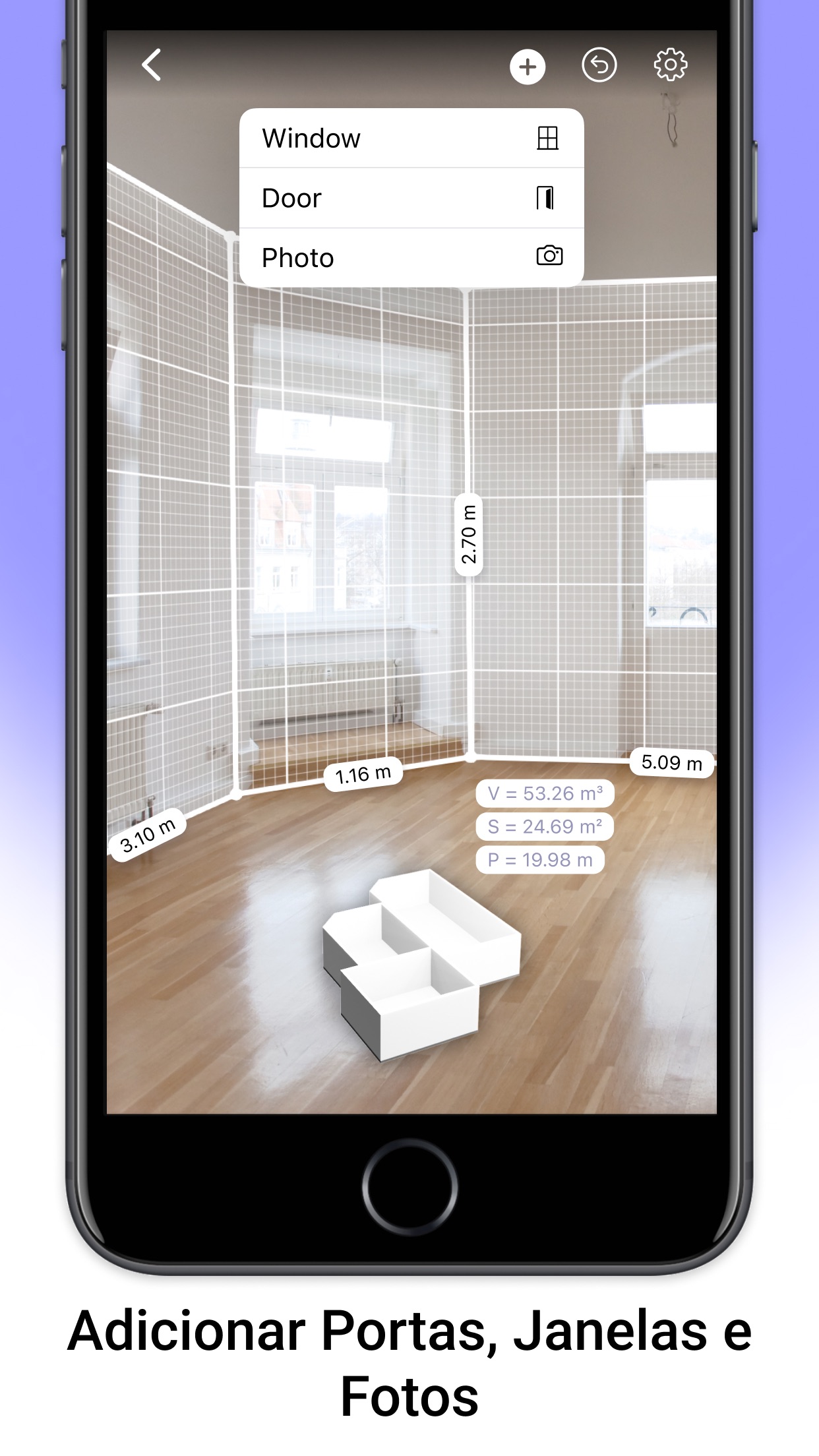 Captura de ecrã 3 da app Medida AR e Planta da Casa 3D