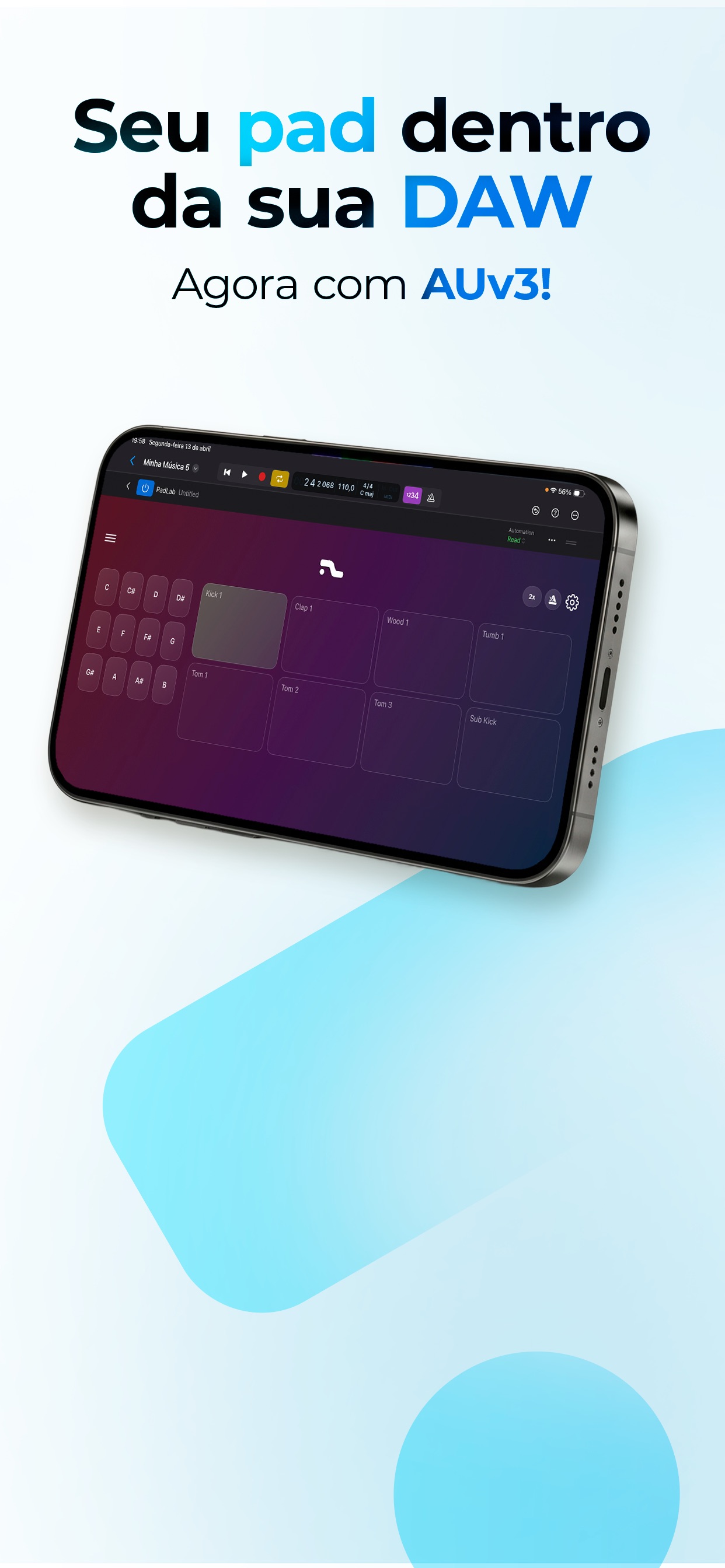 Captura de ecrã 1 da app PadLab - Live Pads