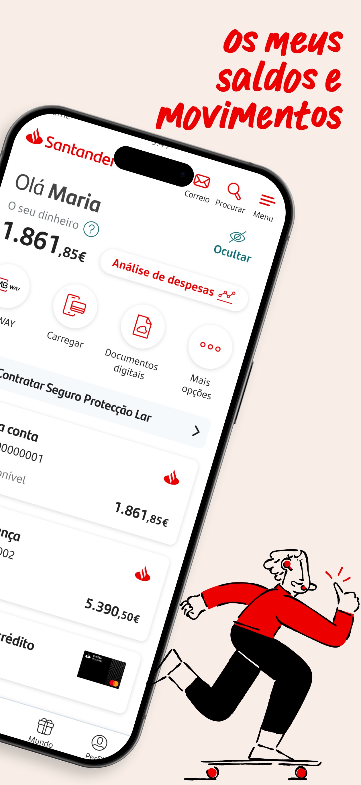 Captura de ecrã 2 da app Santander Portugal
