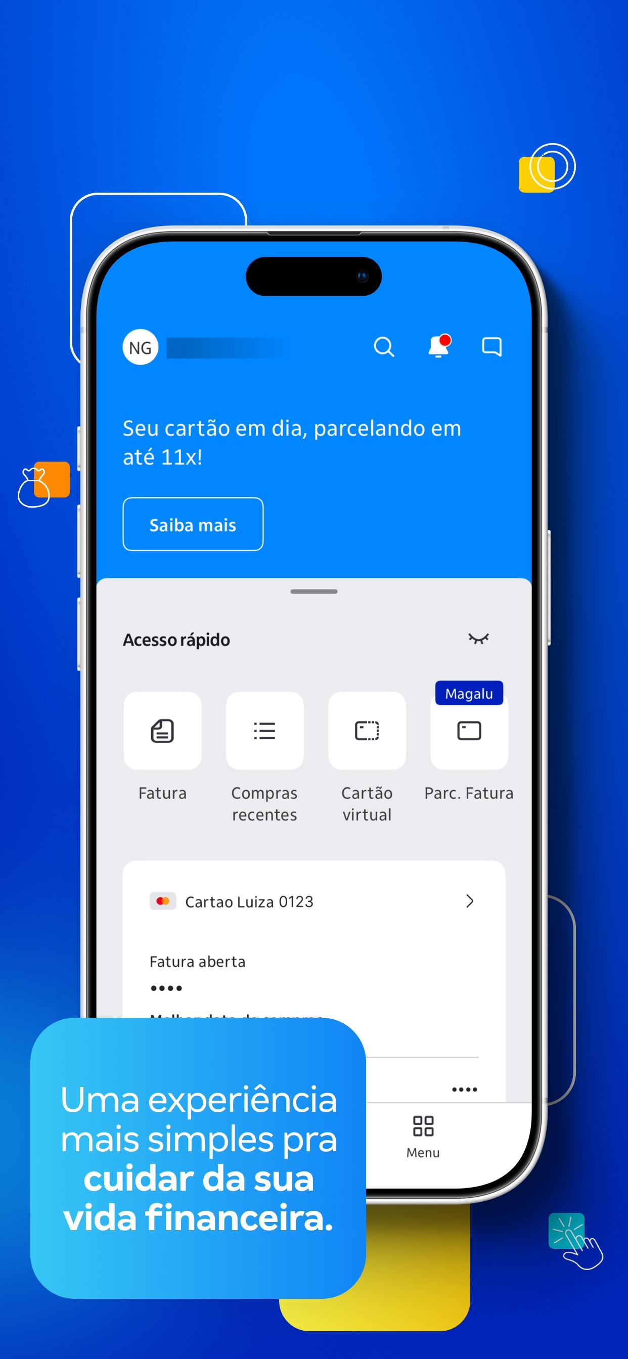 Captura de ecrã 3 da app Cartão Magalu