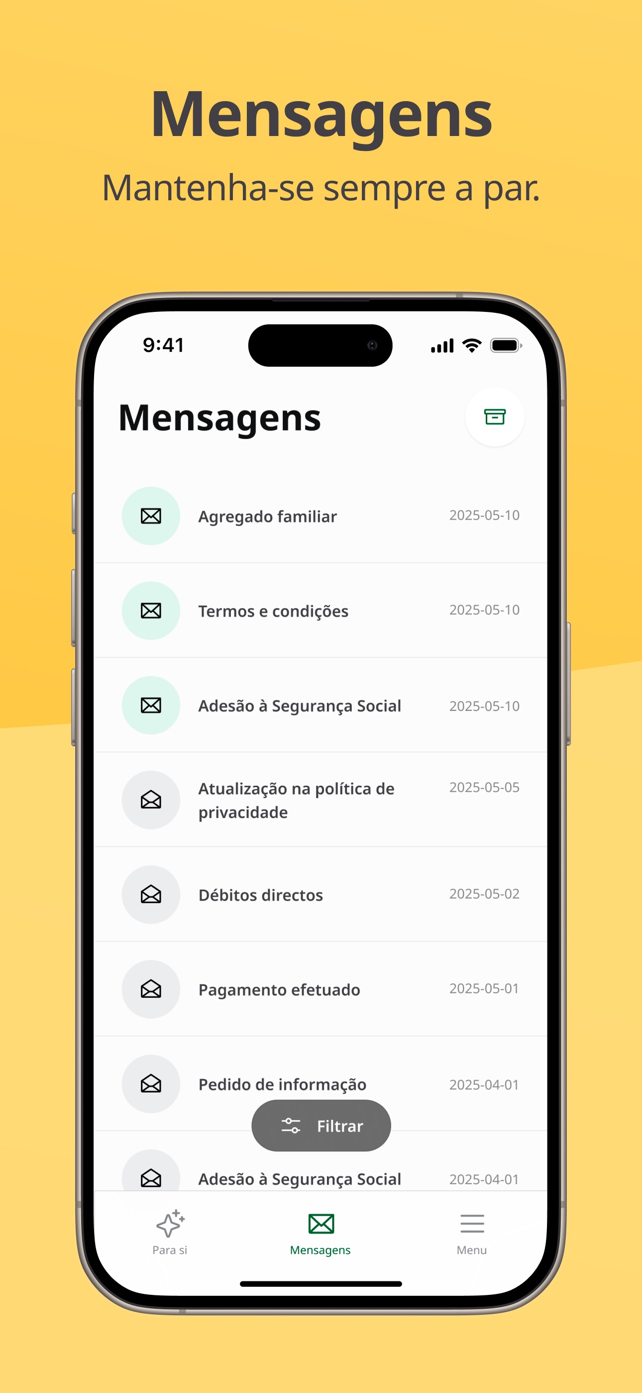 Captura de ecrã 4 da app Segurança Social