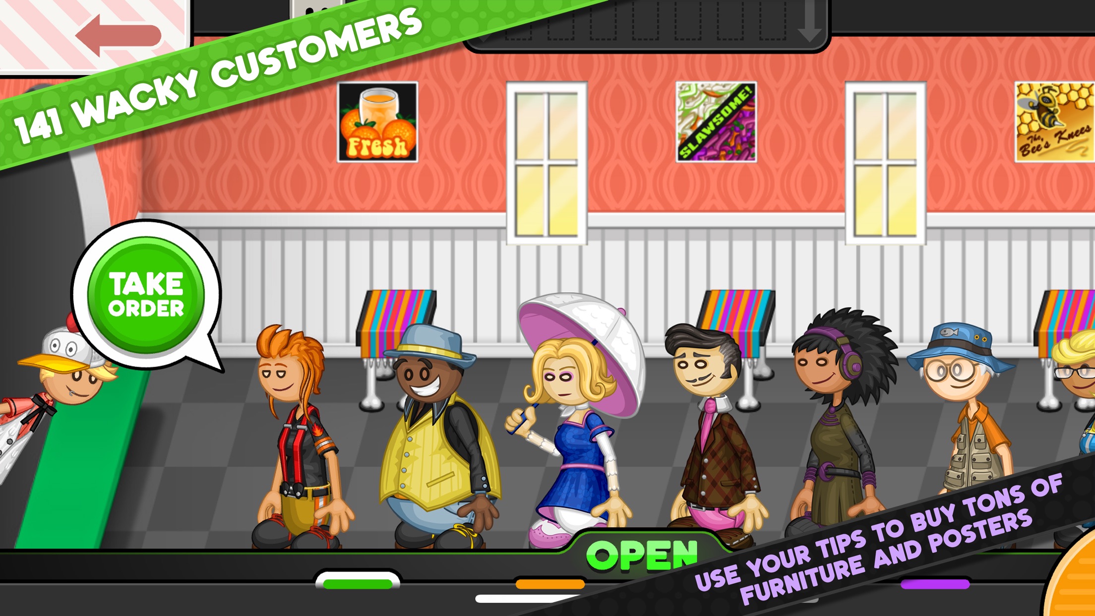 Captura de ecrã 2 da app Papa's Cluckeria To Go!