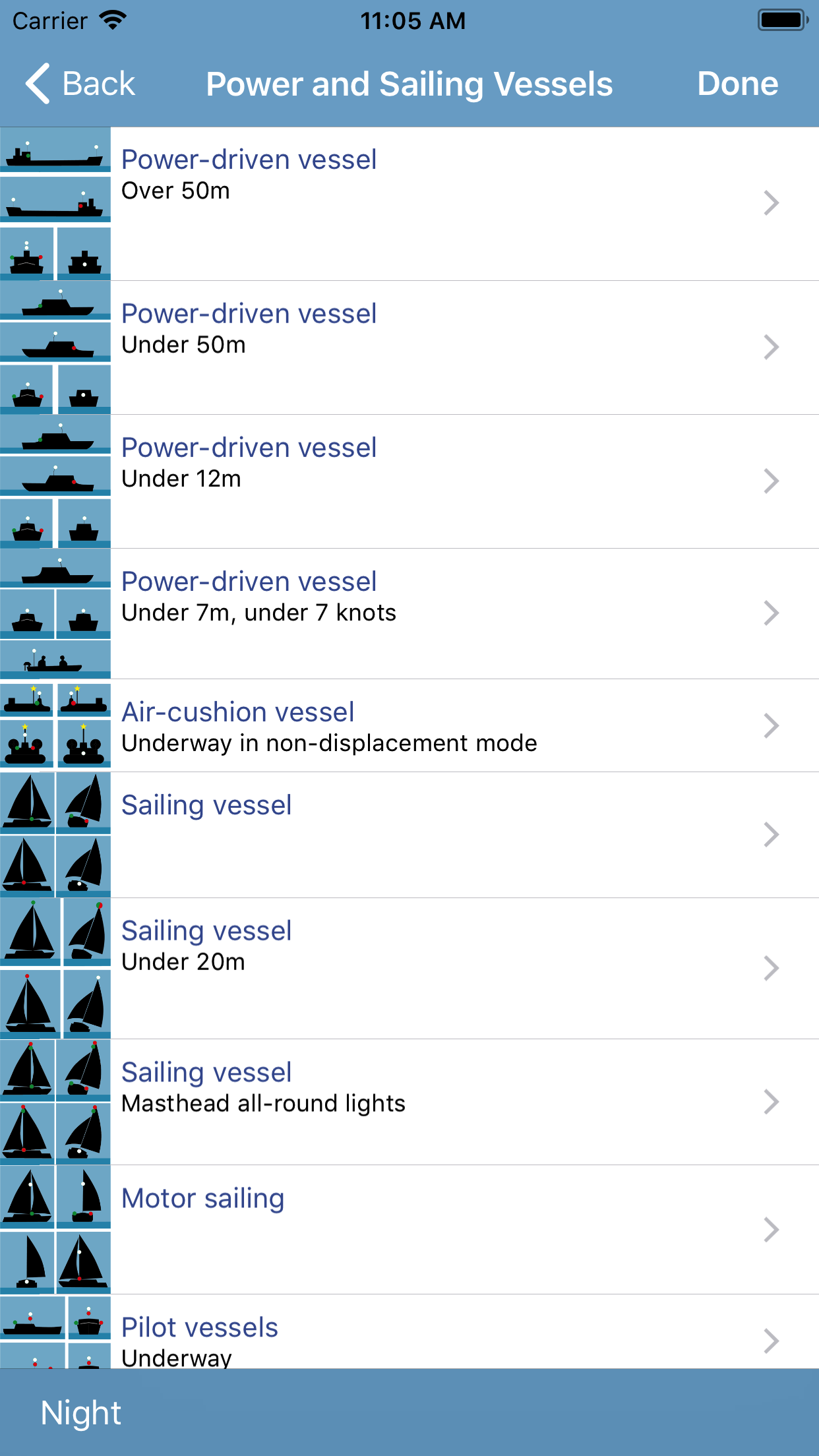 Captura de ecrã 3 da app Marine Rules & Signals