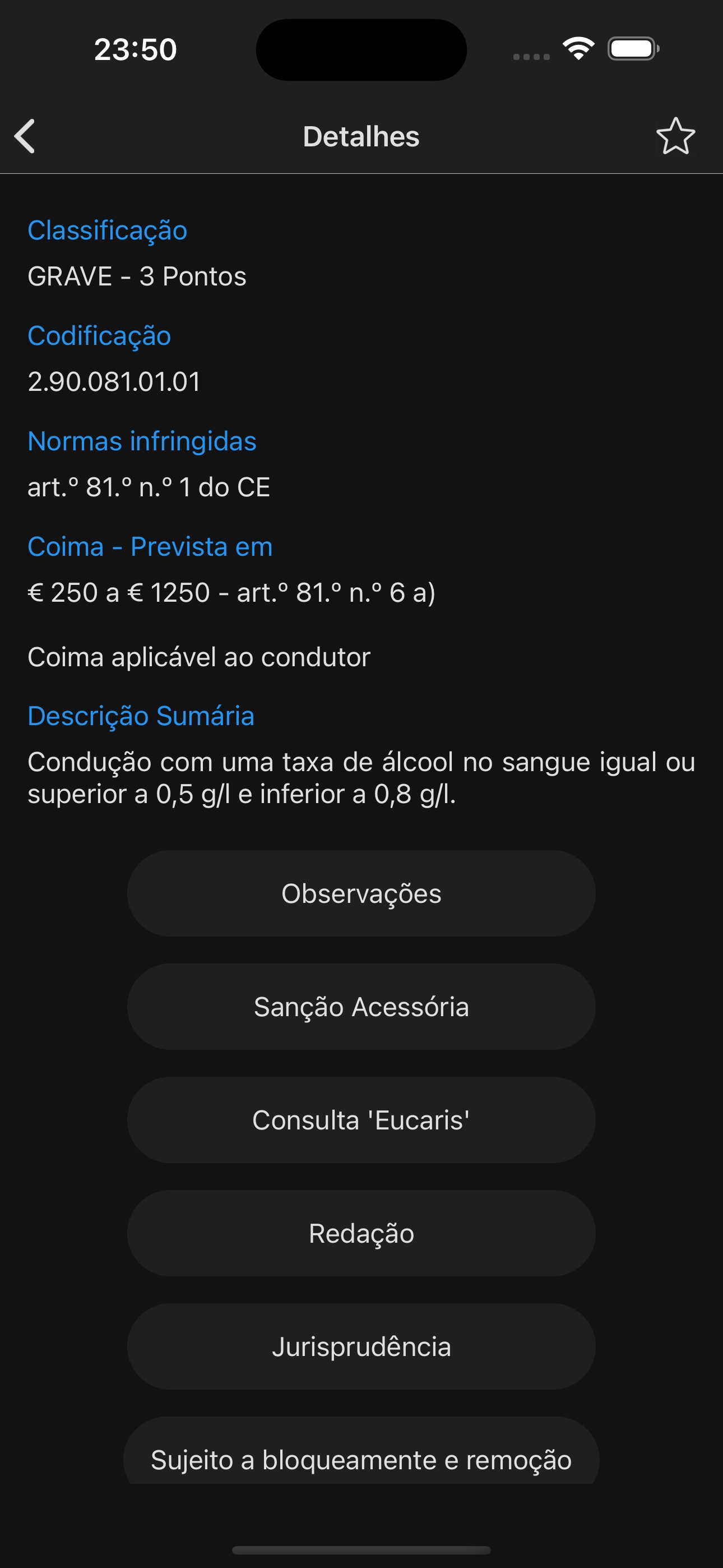 Captura de ecrã 2 da app IRFSpro