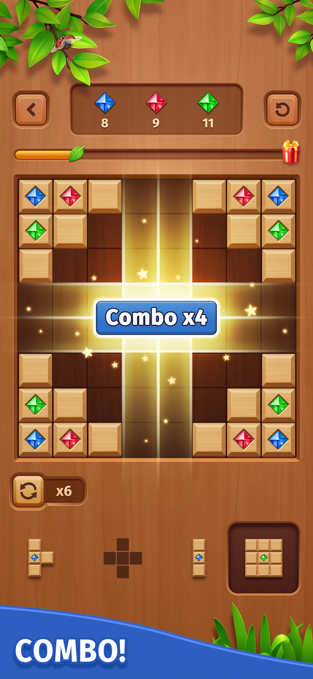 Captura de ecrã 3 da app Cube Block - Jogo Puzzle Woody