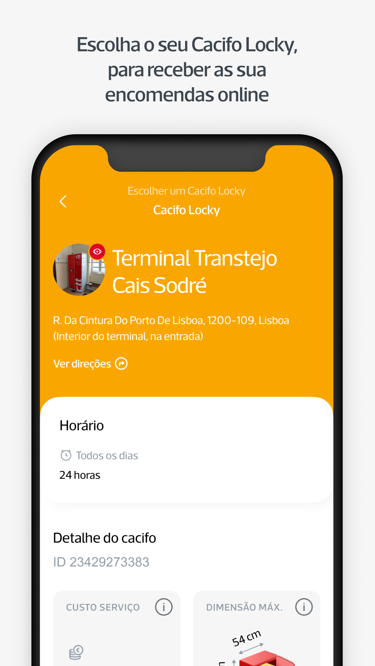 Captura de ecrã 4 da app CTT - Correios de Portugal