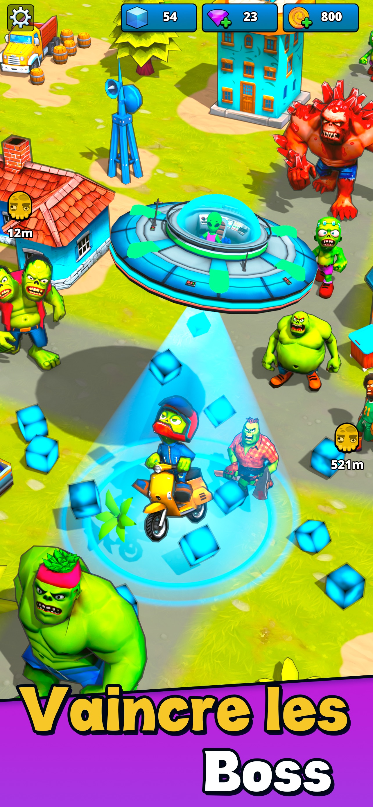Captura de ecrã 4 da app Aliens vs Zombies: Invasão