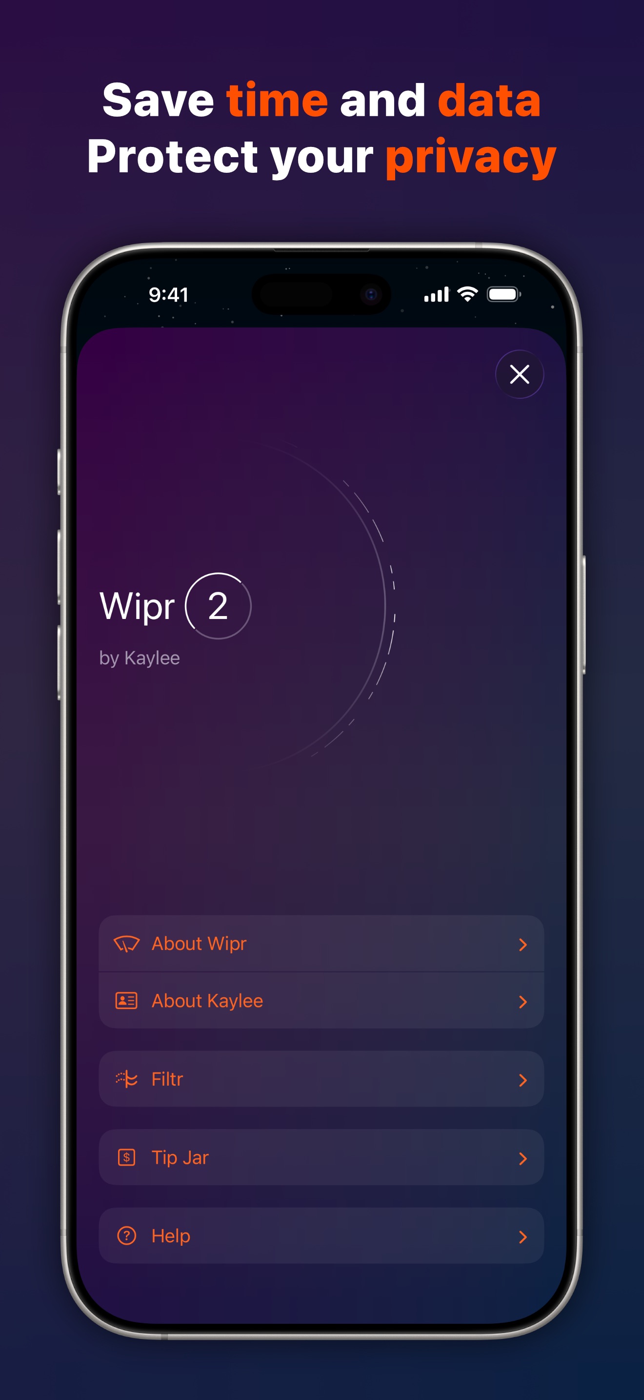 Captura de ecrã 3 da app Wipr 2