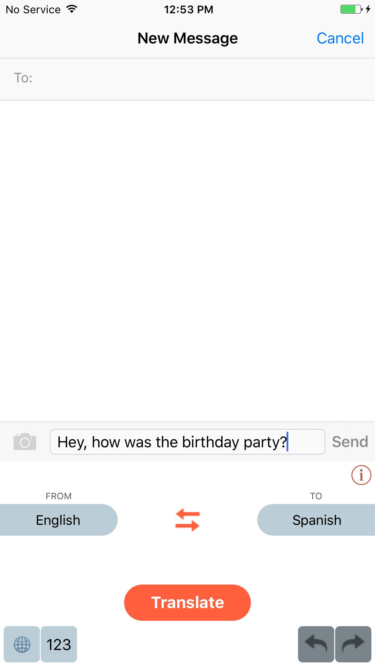 Captura de ecrã 1 da app PolySpeak