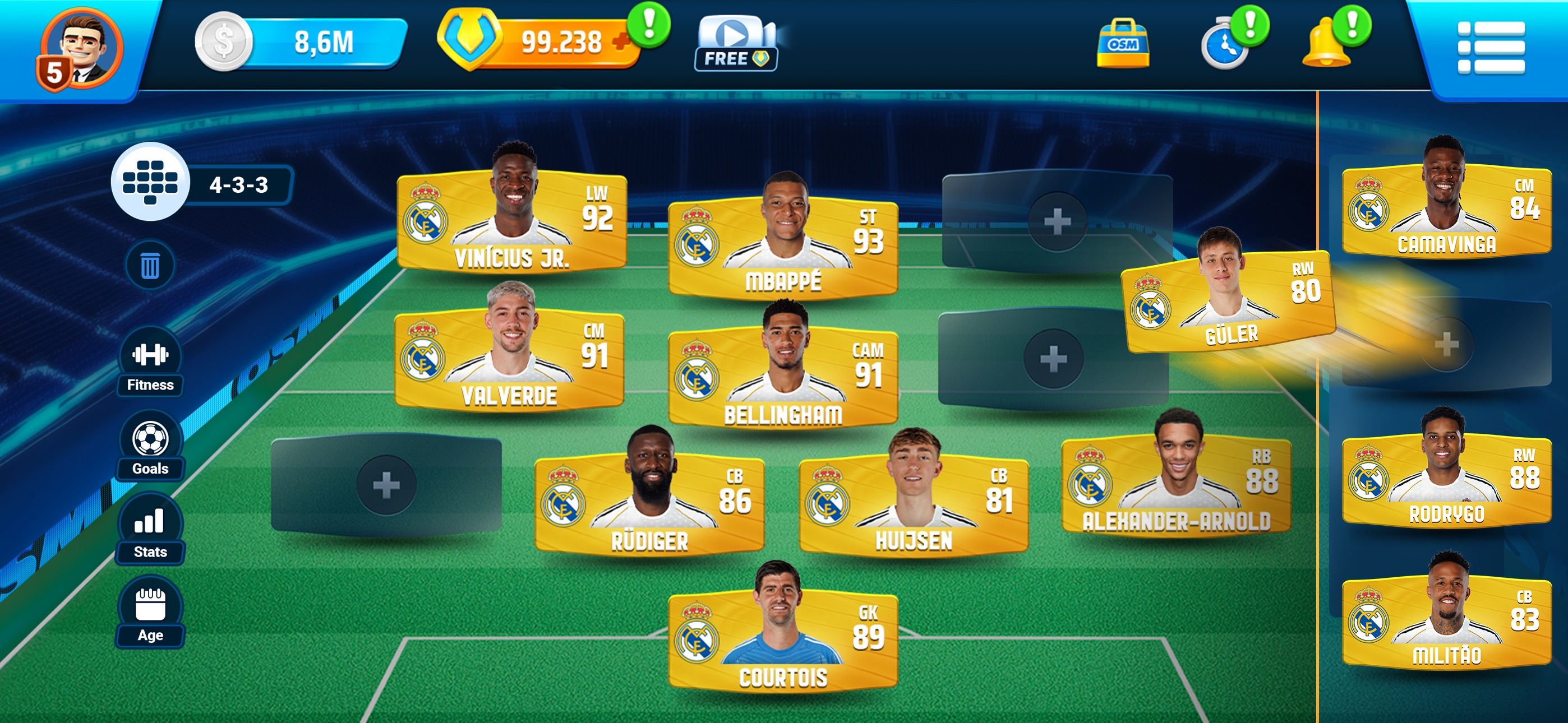Captura de ecrã 3 da app Online Soccer Manager (OSM)