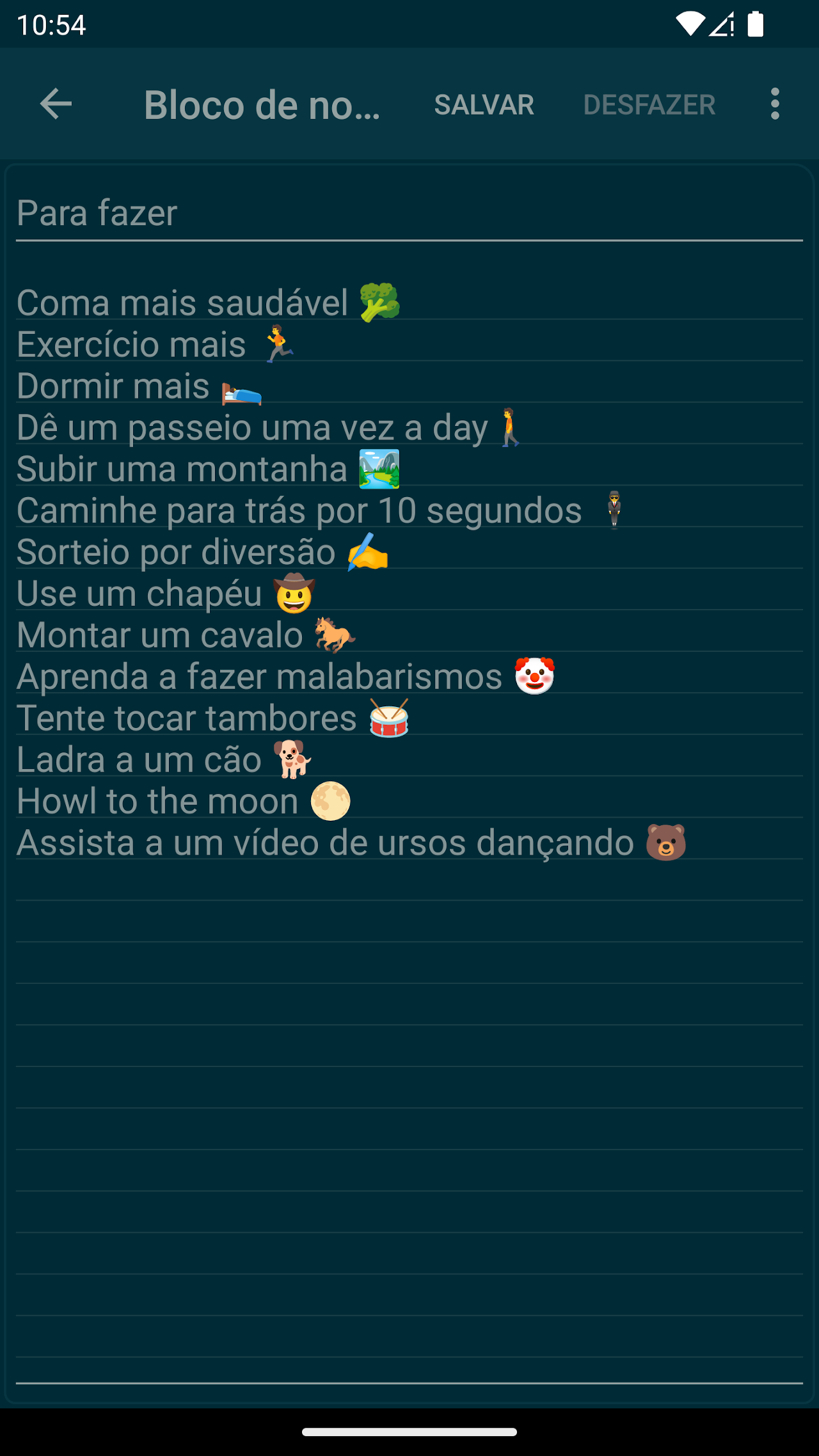 Captura de ecrã 4 da app Bloco de notas - notas simples