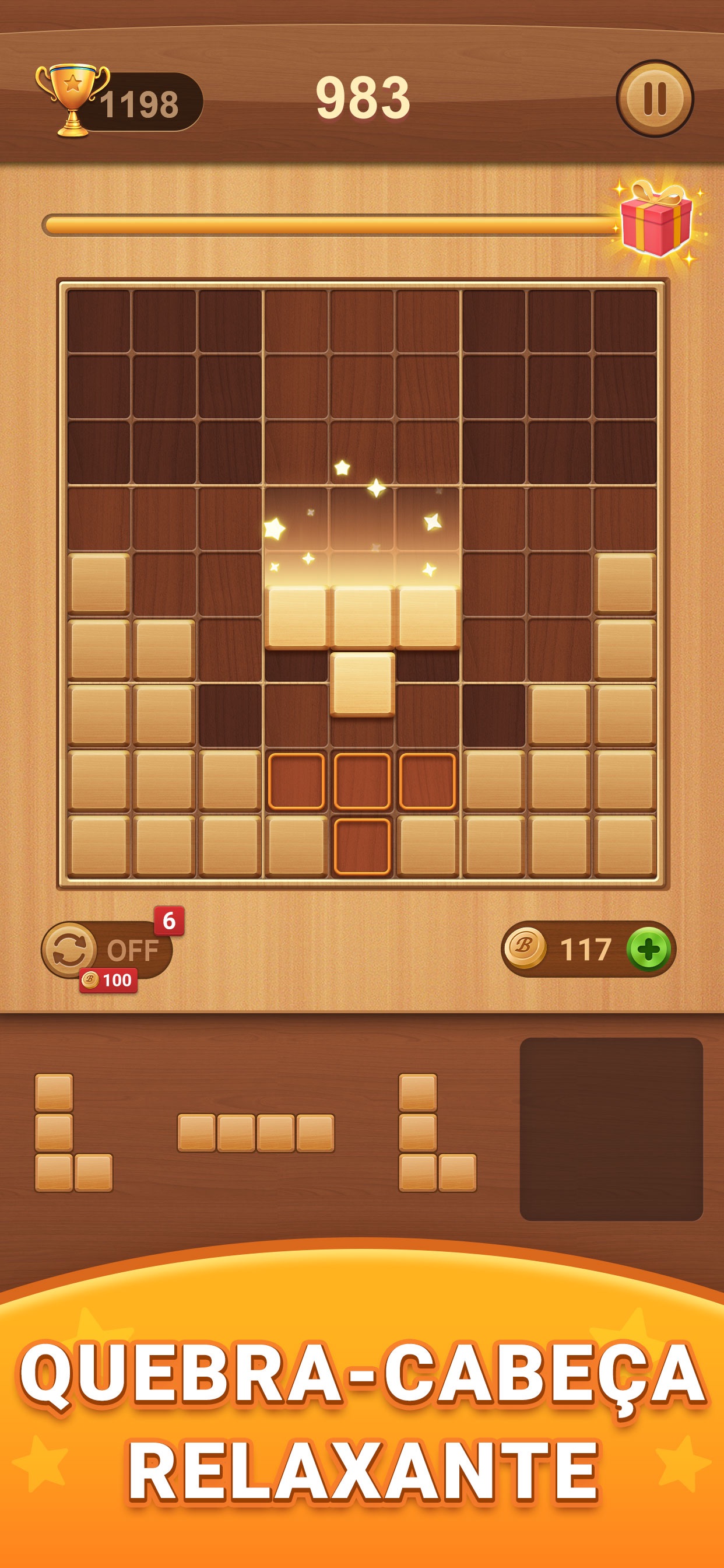Captura de ecrã 1 da app Block Puzzle - Daily