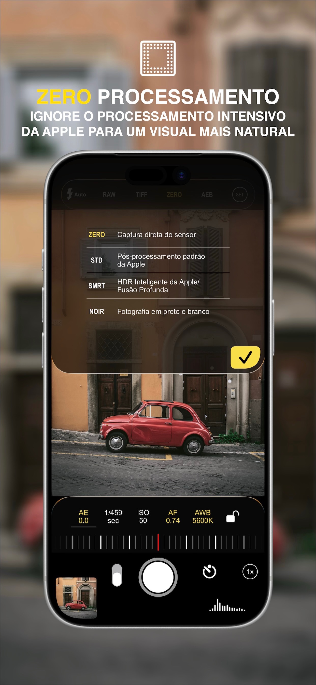 Captura de ecrã 3 da app ProCam MK II - Câmera Avançada