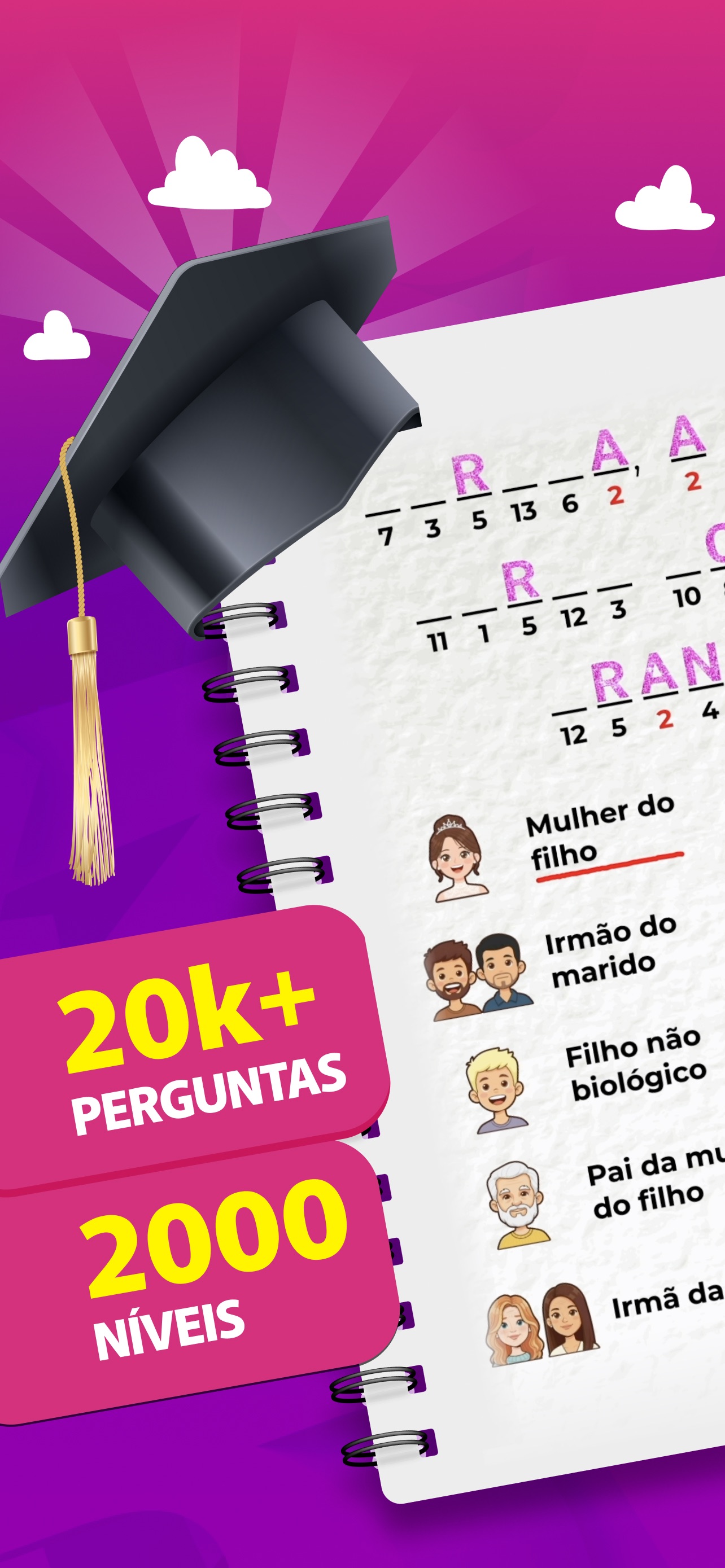 Captura de ecrã 1 da app Crostic－Caça Palavras Cruzadas