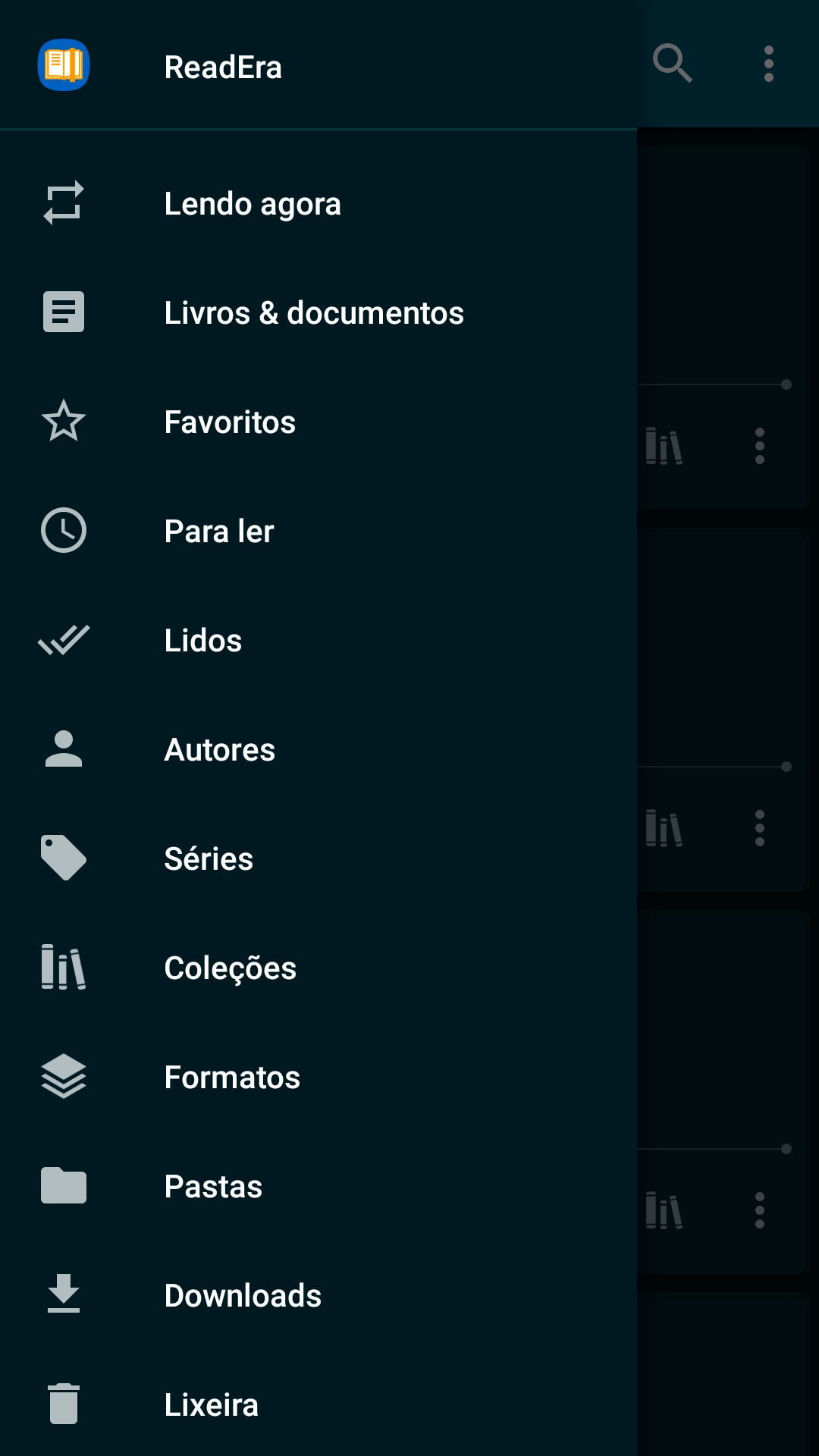 Captura de ecrã 1 da app ReadEra – leitor de livros