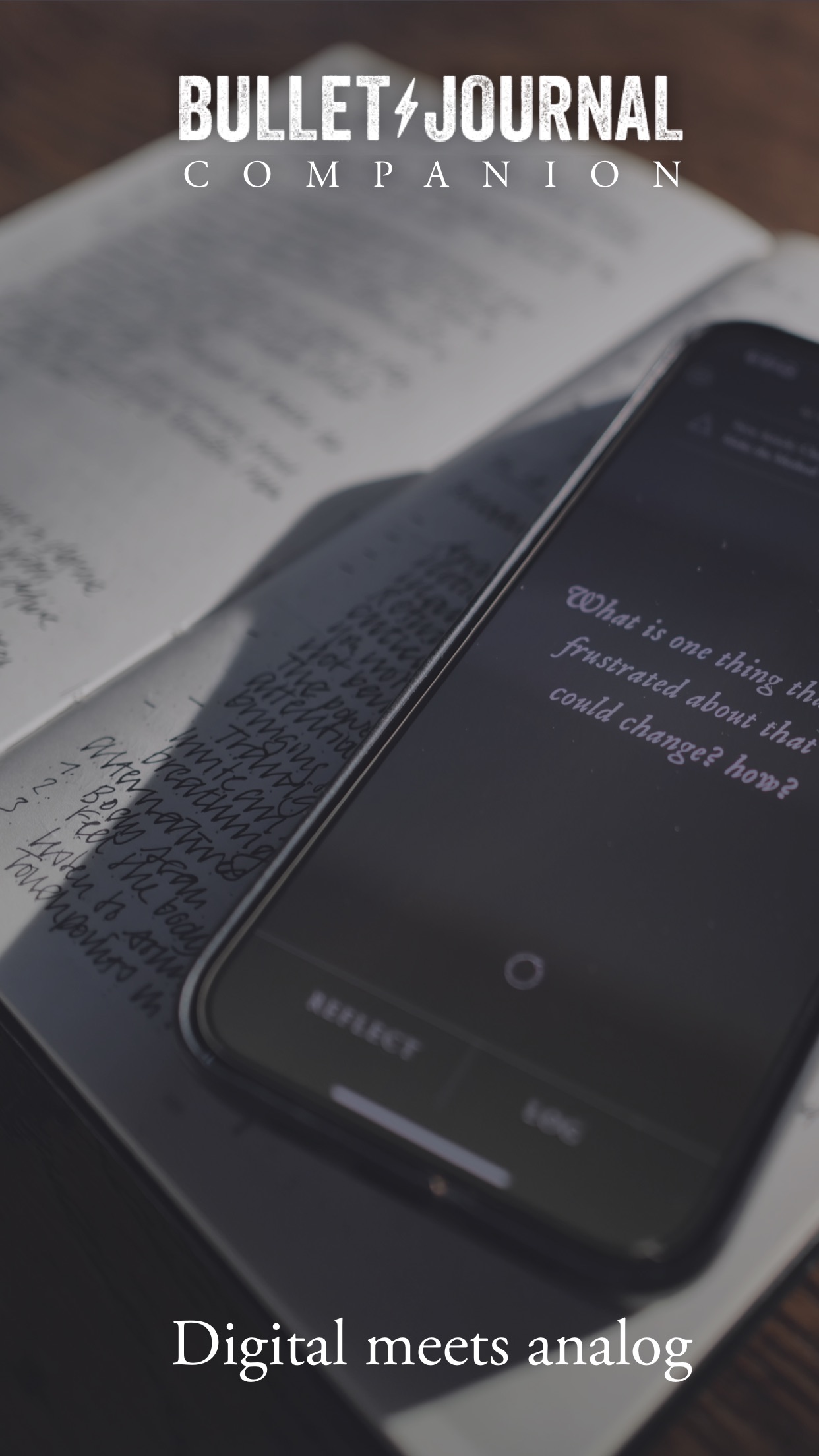 Captura de ecrã 1 da app Bullet Journal Companion