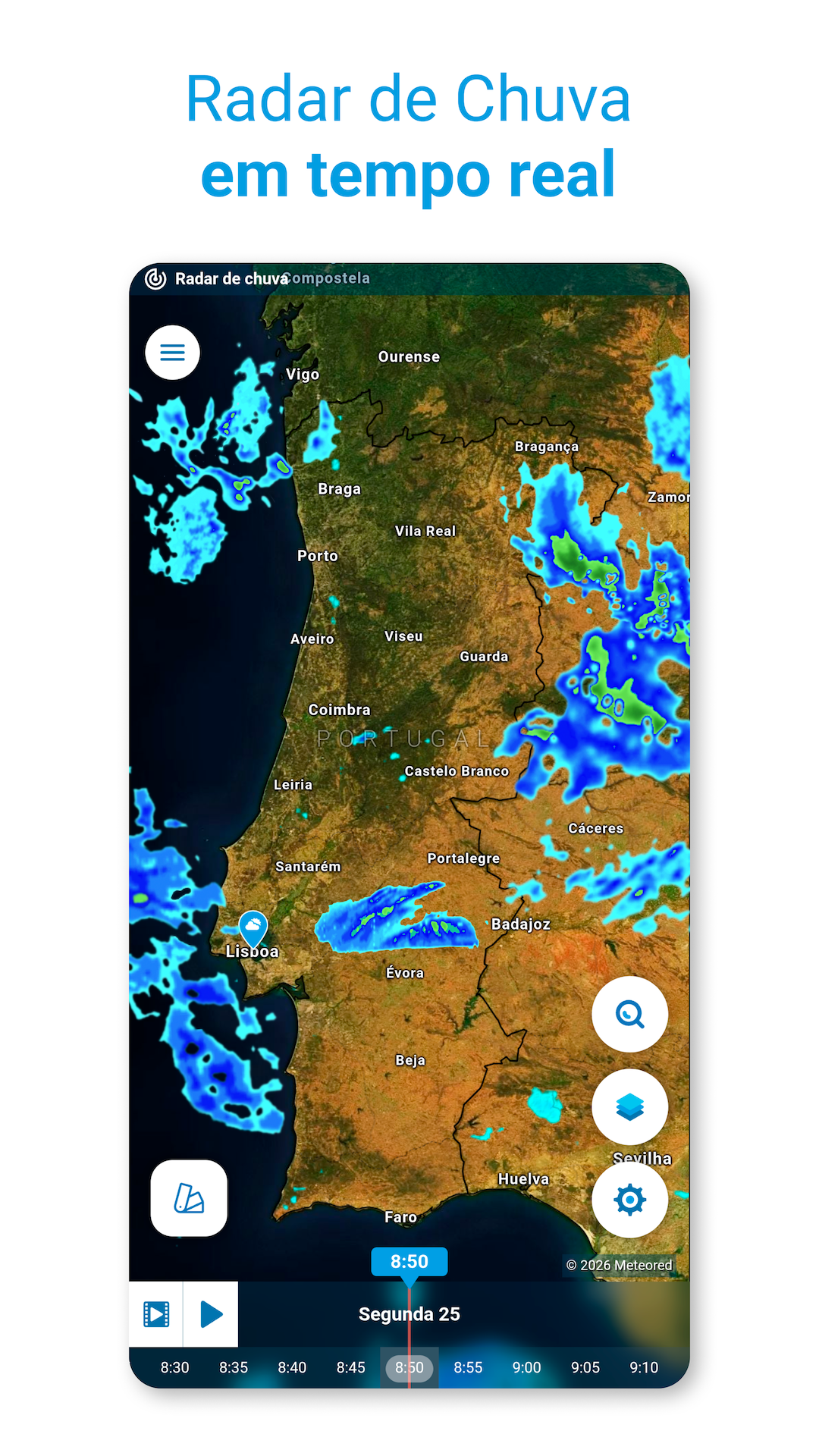 Captura de ecrã 2 da app O Tempo 14 Dias - Meteored