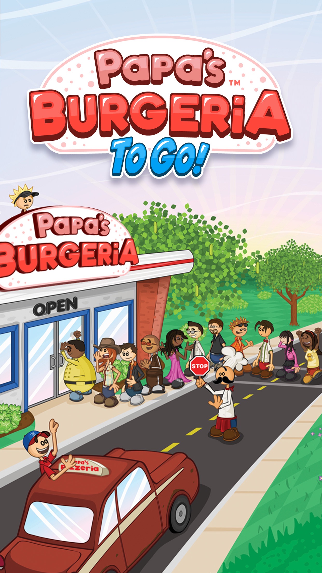Captura de ecrã 1 da app Papa's Burgeria To Go!