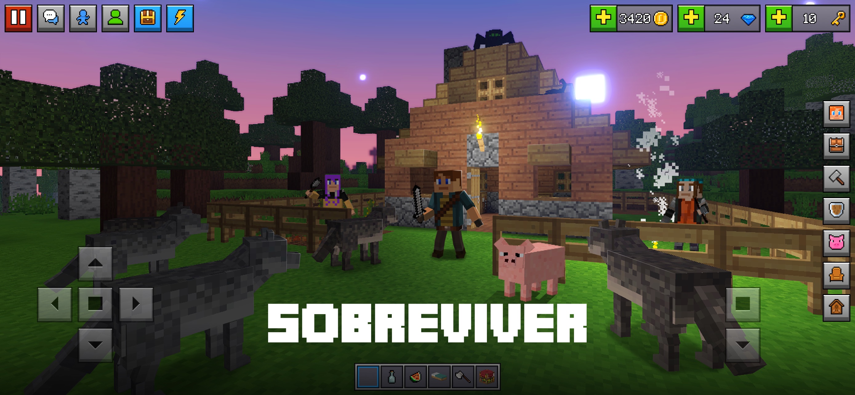 Captura de ecrã 2 da app Block World 3D: Construir