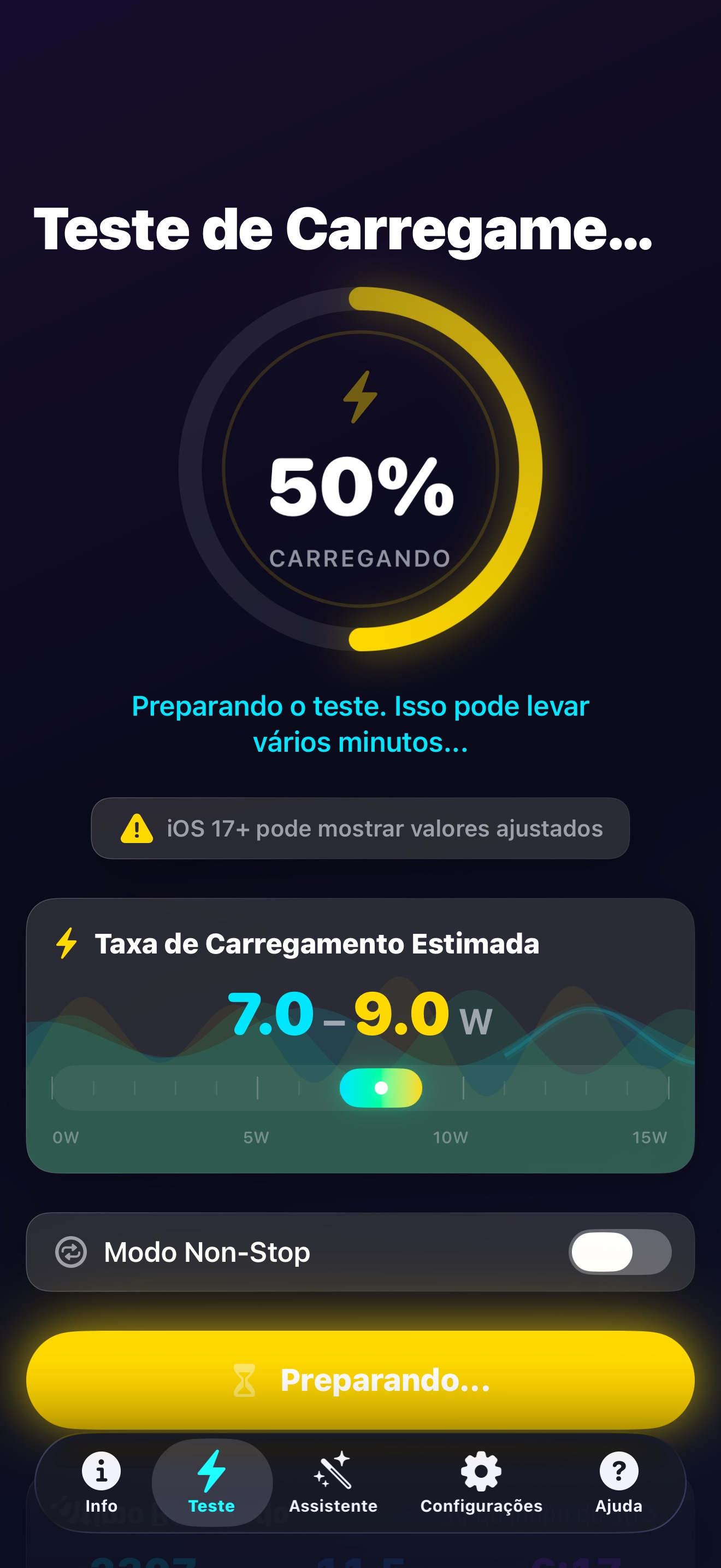 Captura de ecrã 1 da app Amperes 4: Info de Bateria