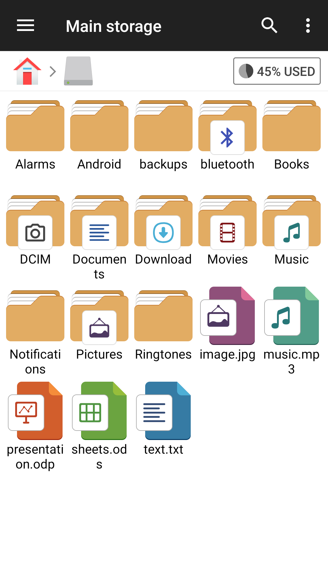 Captura de ecrã 3 da app Gerenciador de arquivos