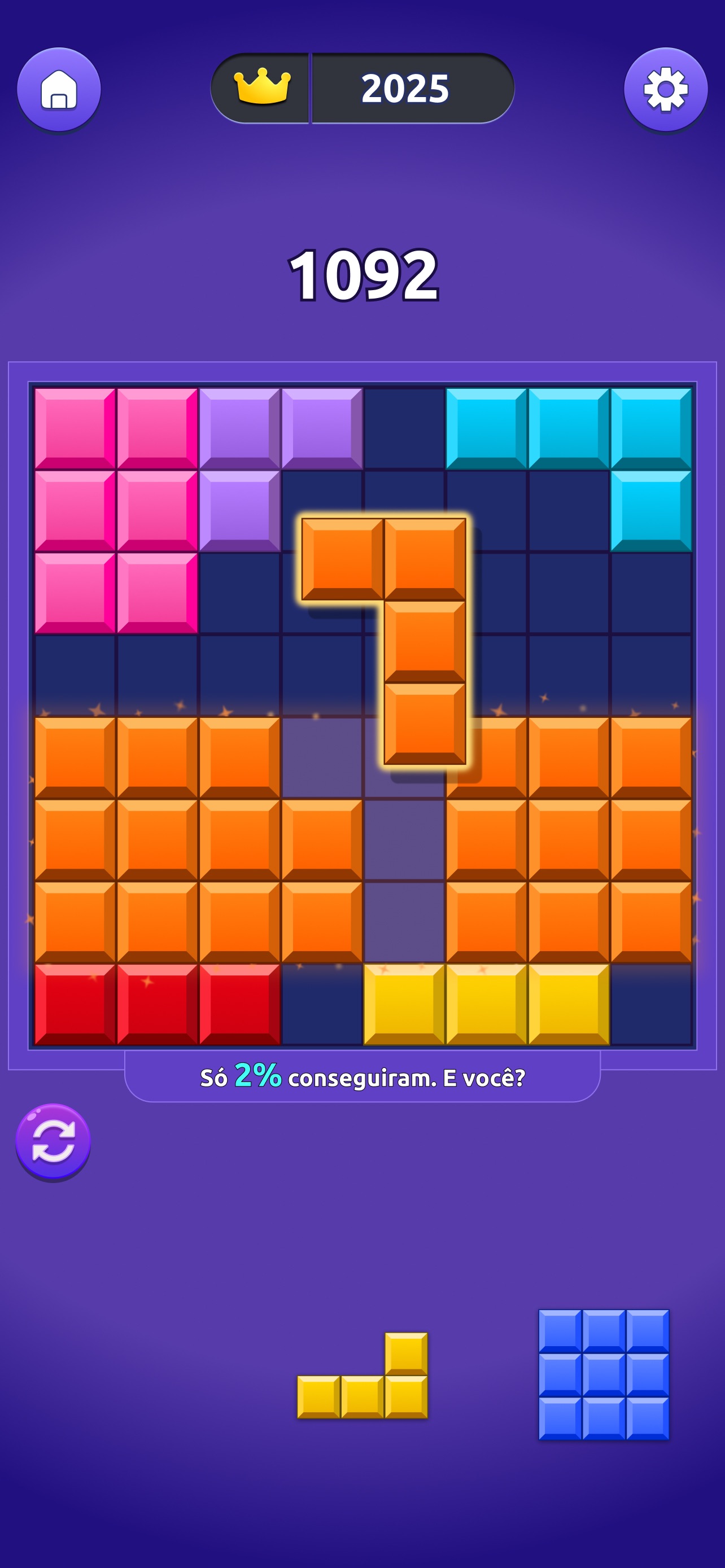 Captura de ecrã 3 da app Block Blitz: Puzzle Aventura