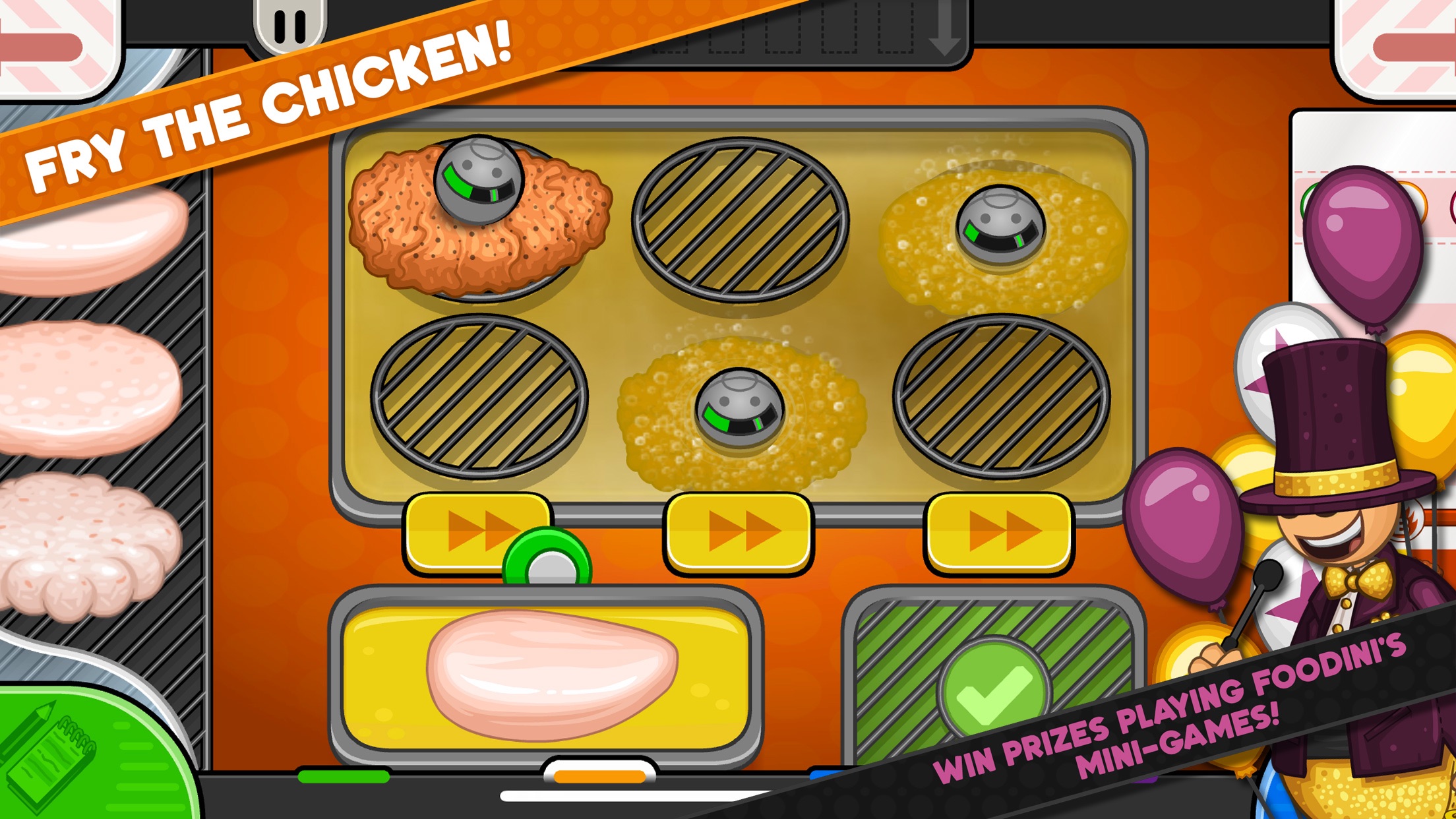 Captura de ecrã 3 da app Papa's Cluckeria To Go!