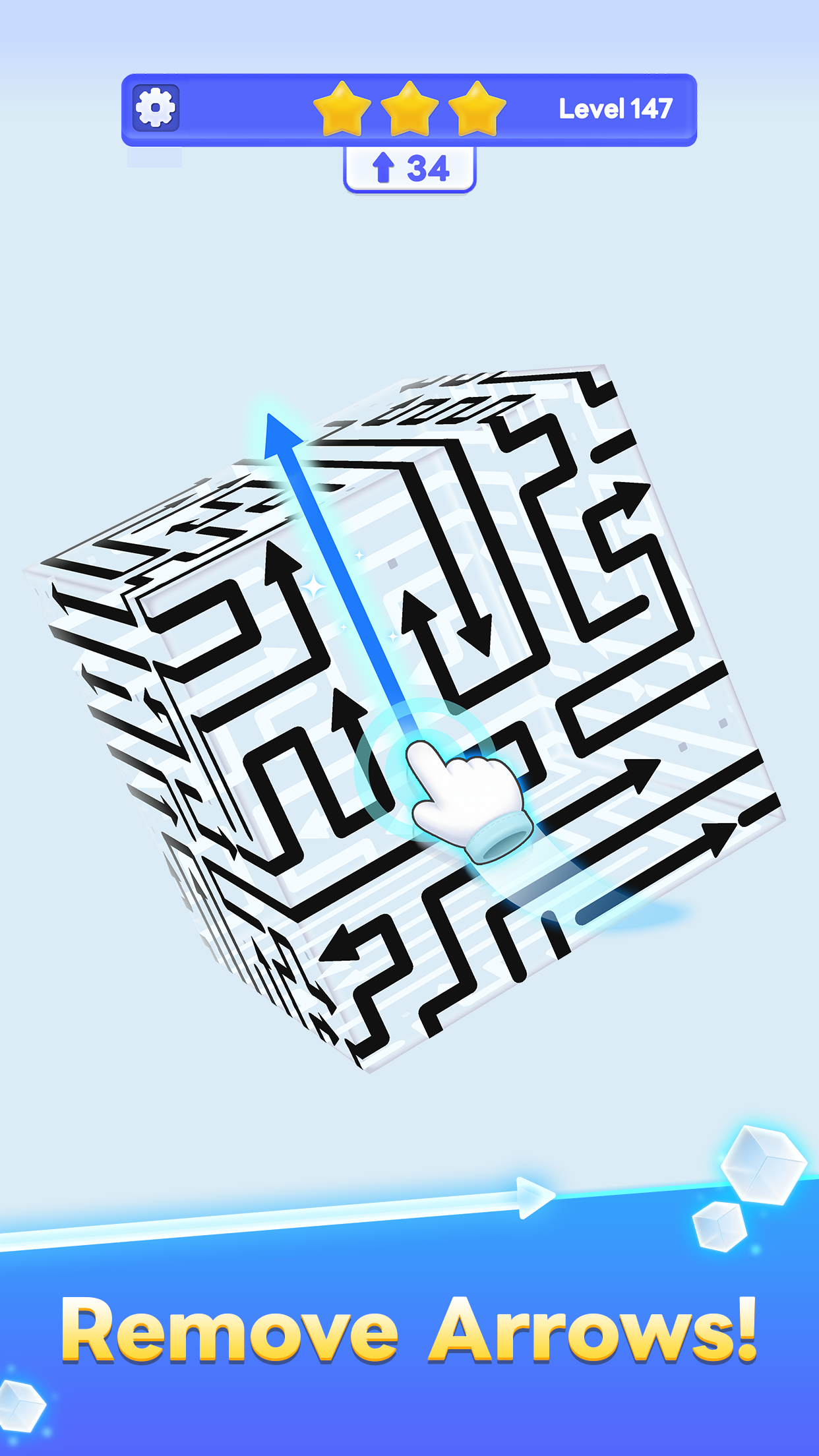 Captura de ecrã 1 da app CubeAway - 3DPuzzle