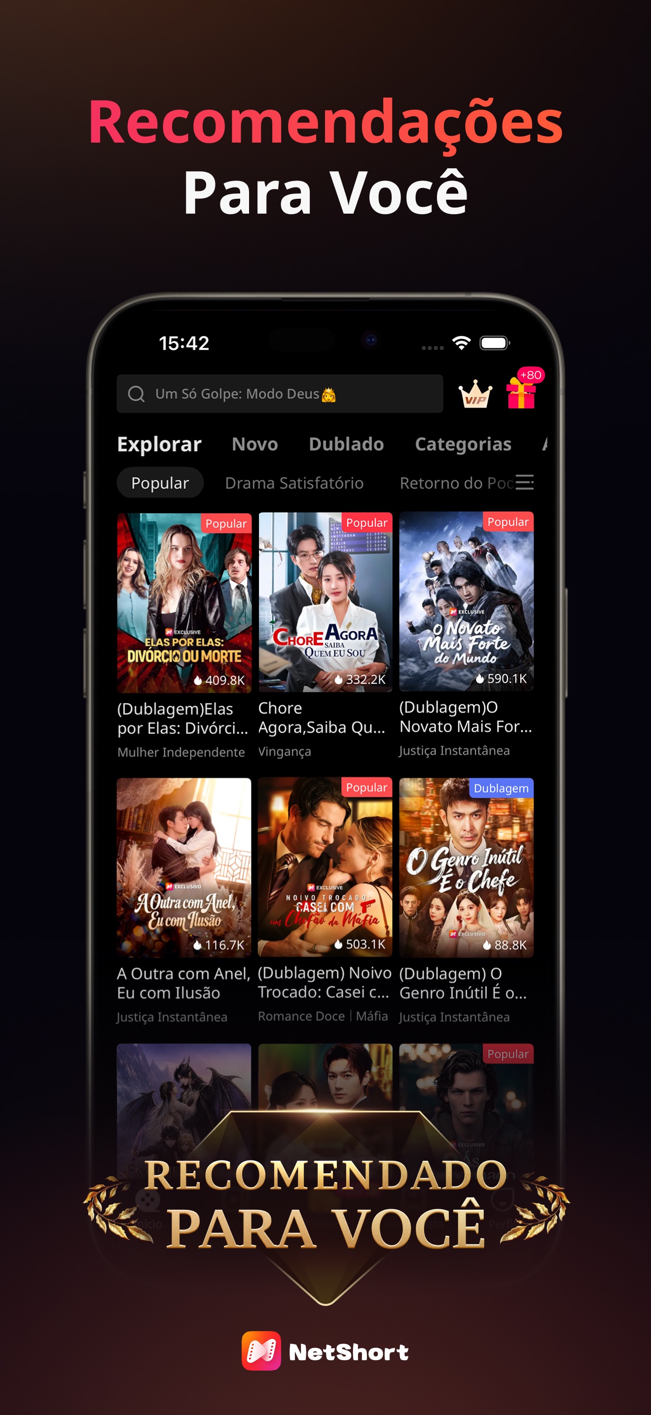 Captura de ecrã 2 da app NetShort -  Séries Populares