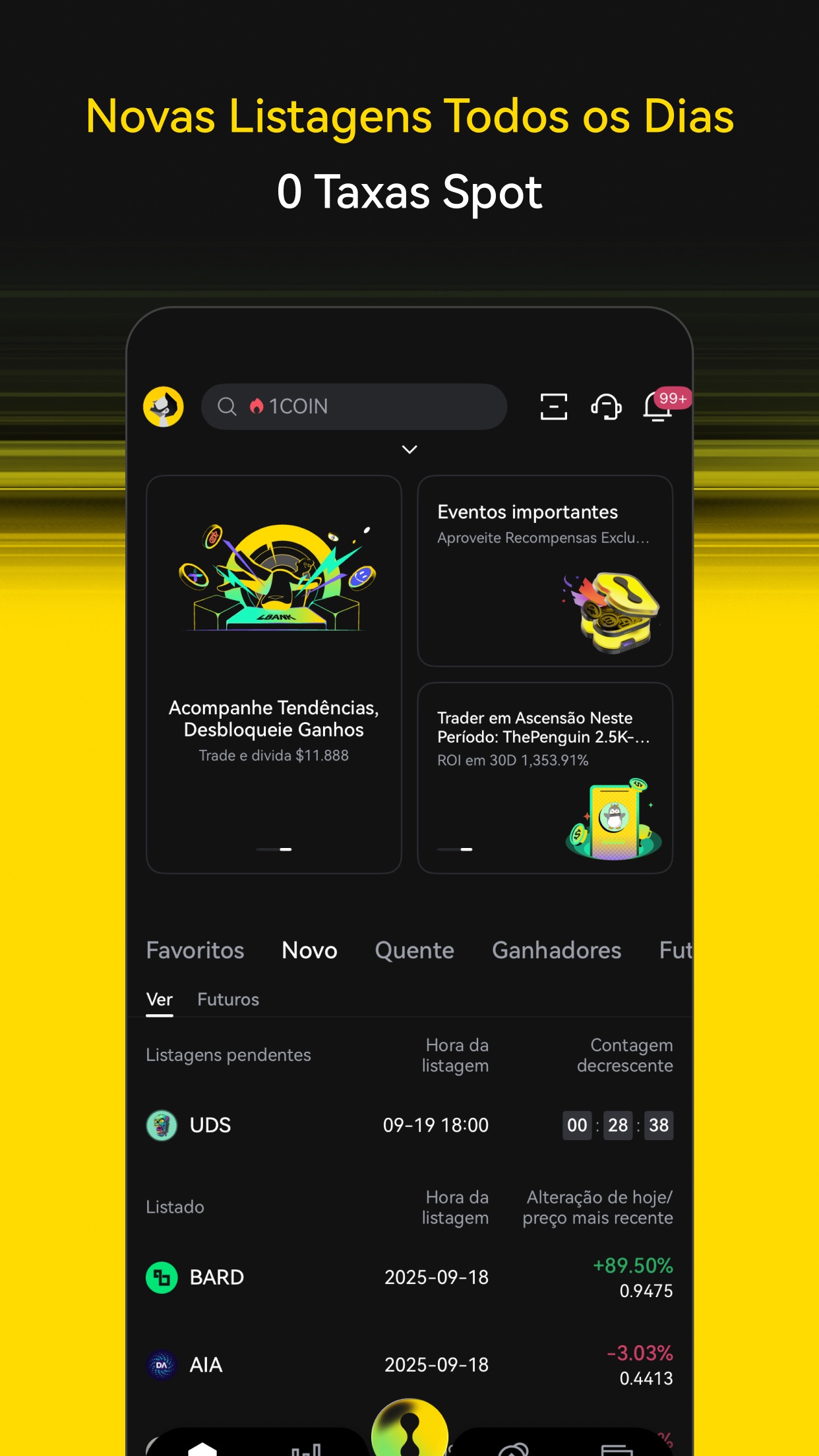 Captura de ecrã 2 da app LBank - Buy Bitcoin & Crypto