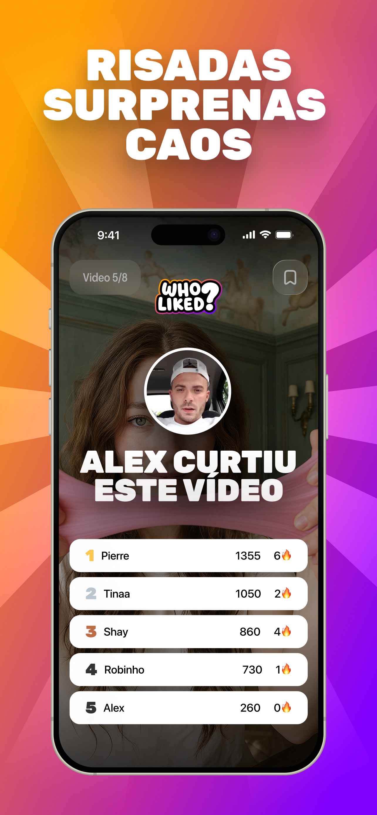 Captura de ecrã 4 da app WhoLiked? – O jogo dos likes