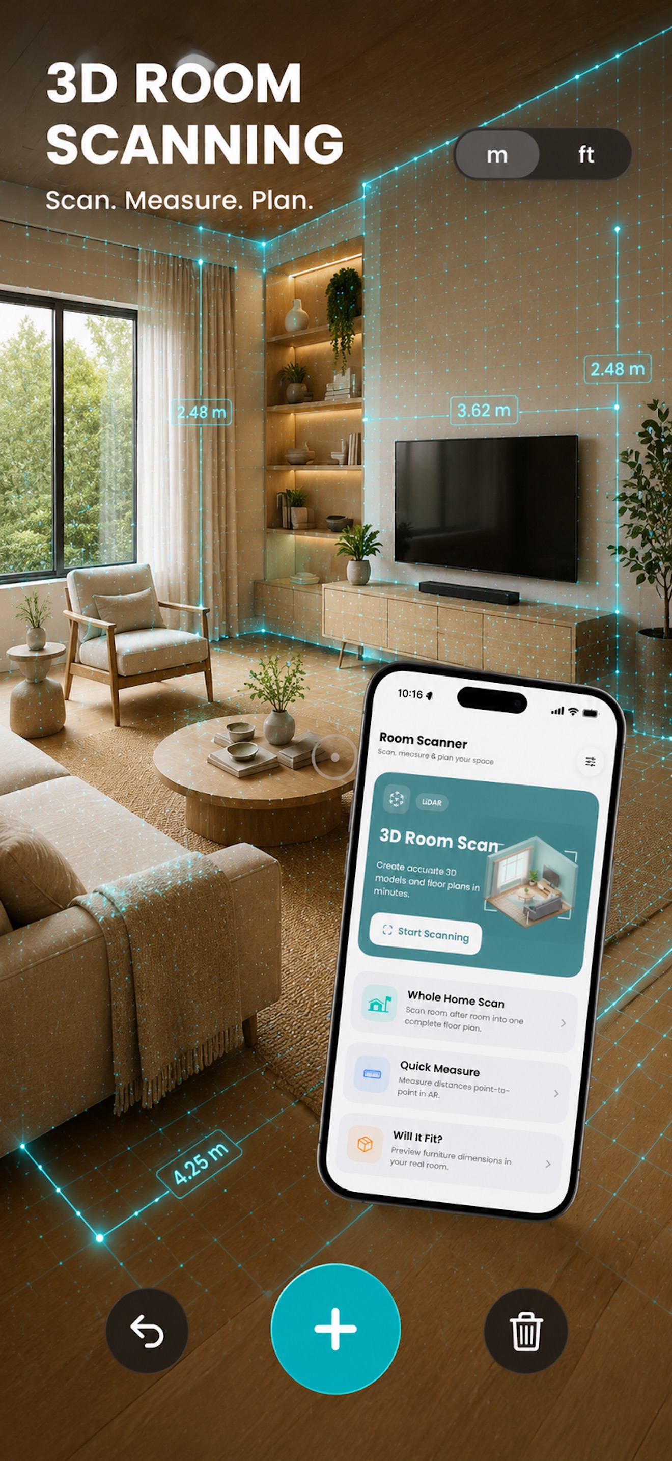 Captura de ecrã 4 da app Planta de Casa 3D & LiDAR