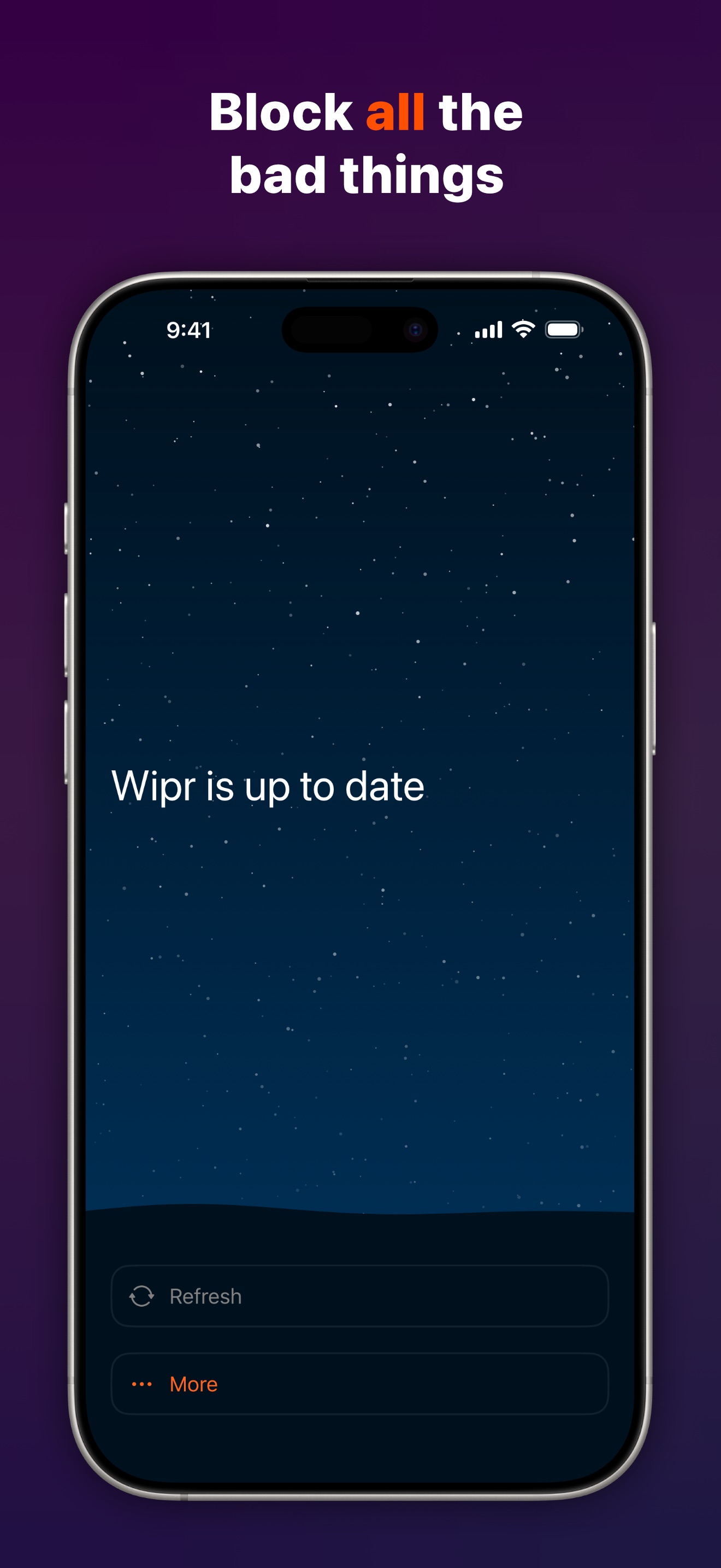 Captura de ecrã 1 da app Wipr 2