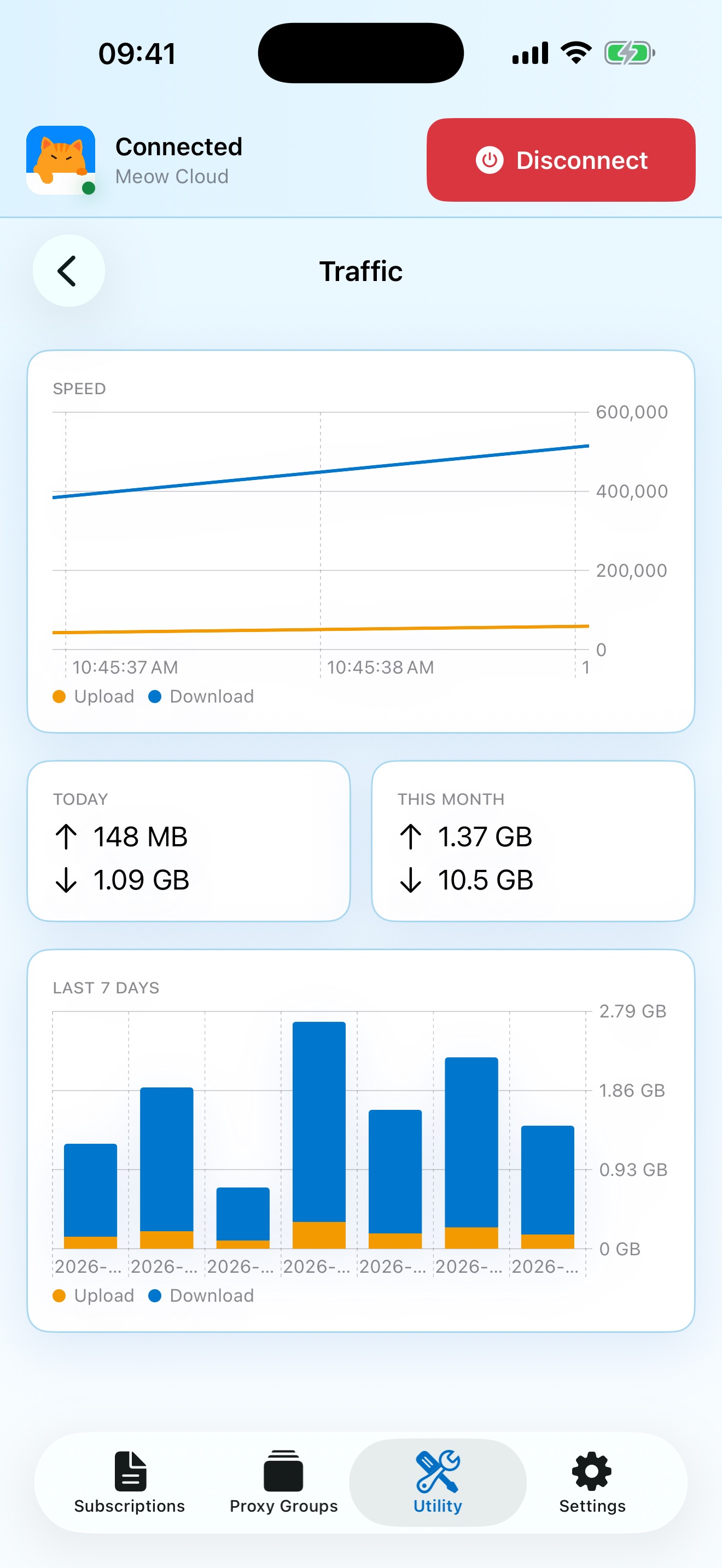 Captura de ecrã 3 da app Meow - Smart VPN