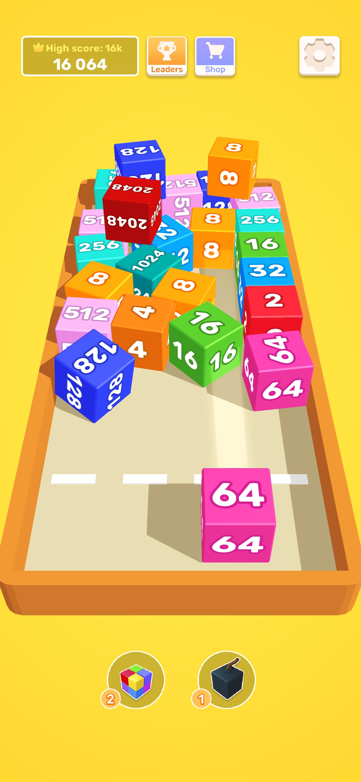 Captura de ecrã 1 da app Chain Cube - 2048 jogos blocos
