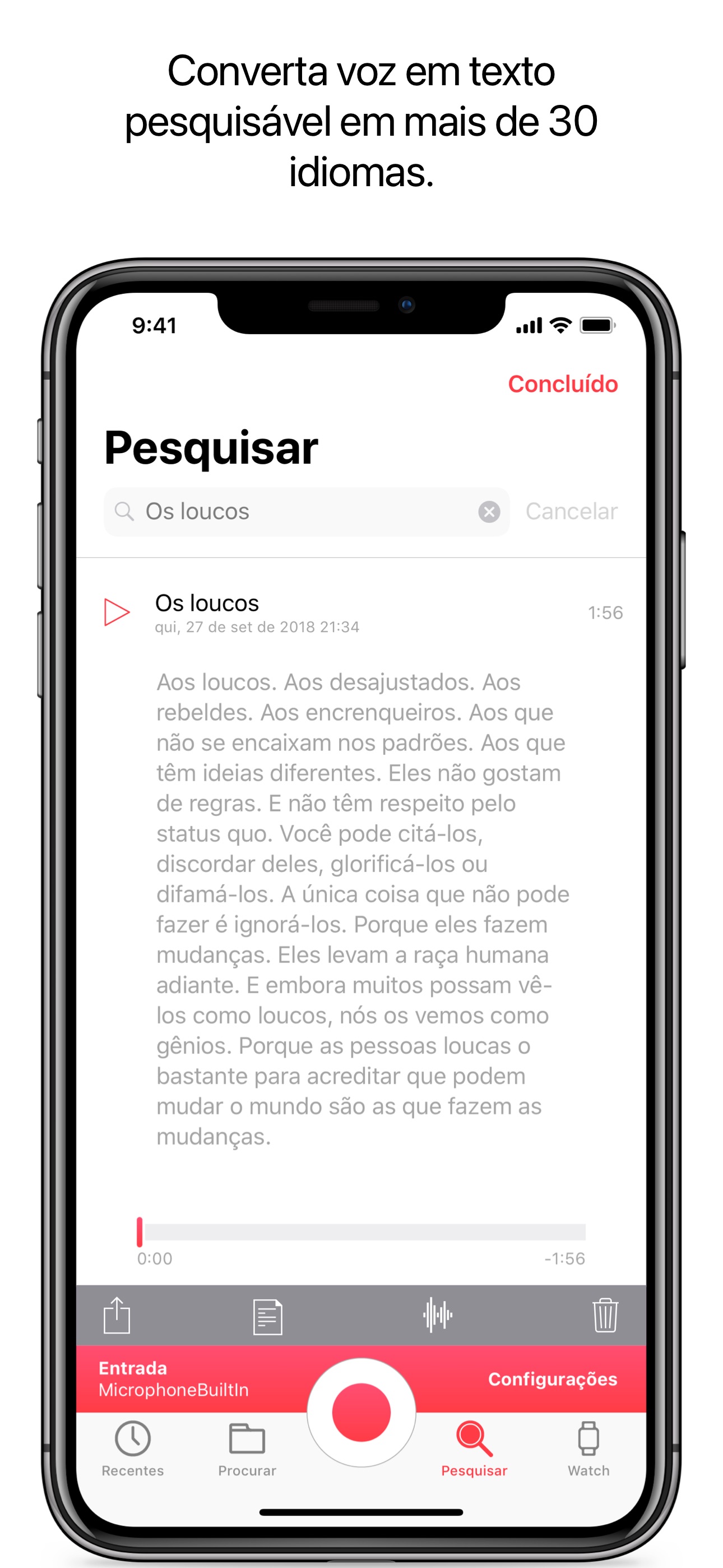 Captura de ecrã 3 da app Just Press Record