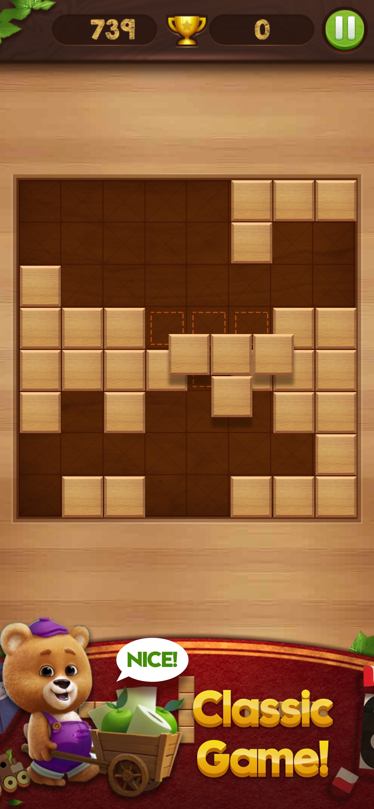 Captura de ecrã 4 da app Block Puzzle Wood