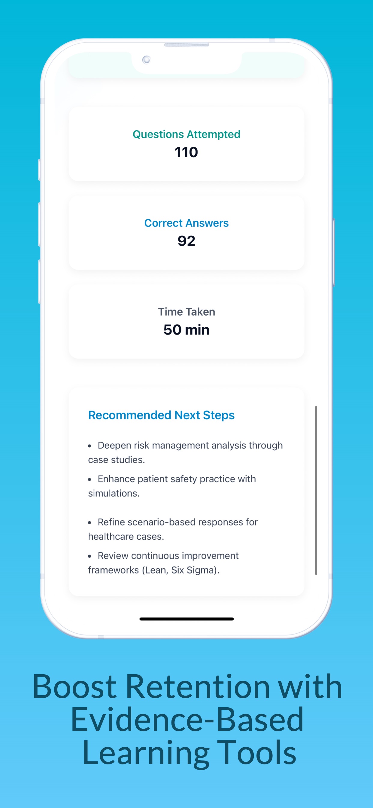 Captura de ecrã 4 da app CPHQ Prep: Healthcare Quality