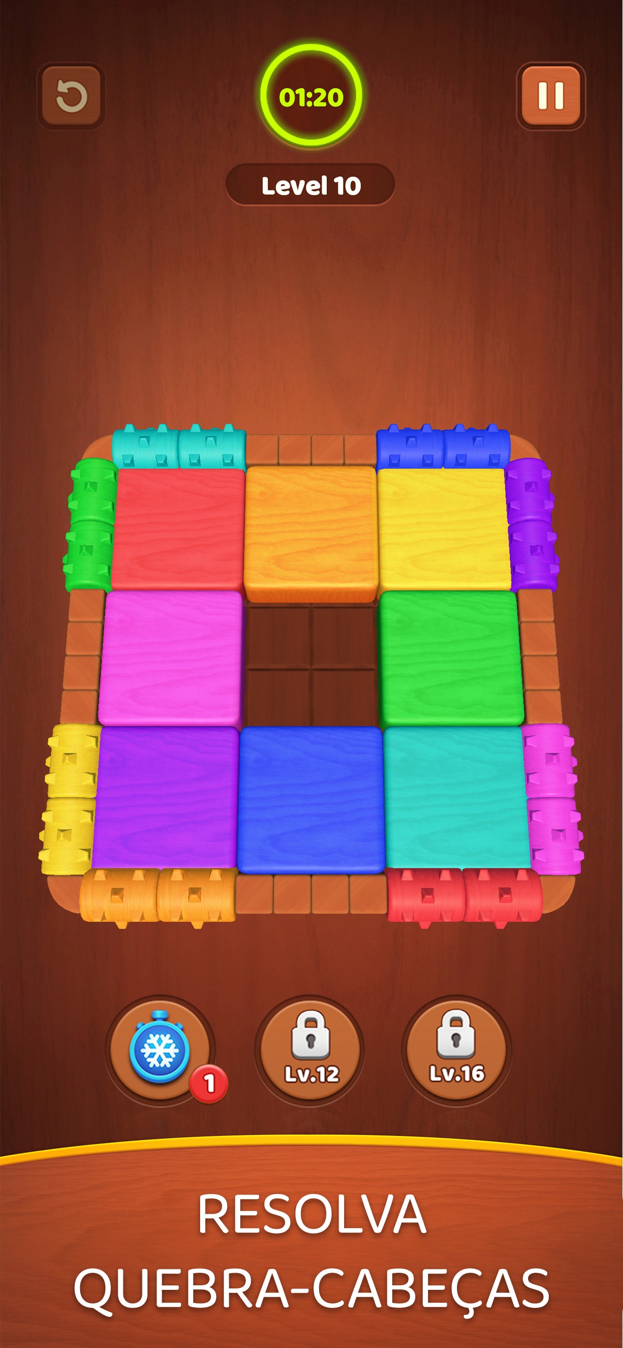 Captura de ecrã 2 da app Wood Block Jam