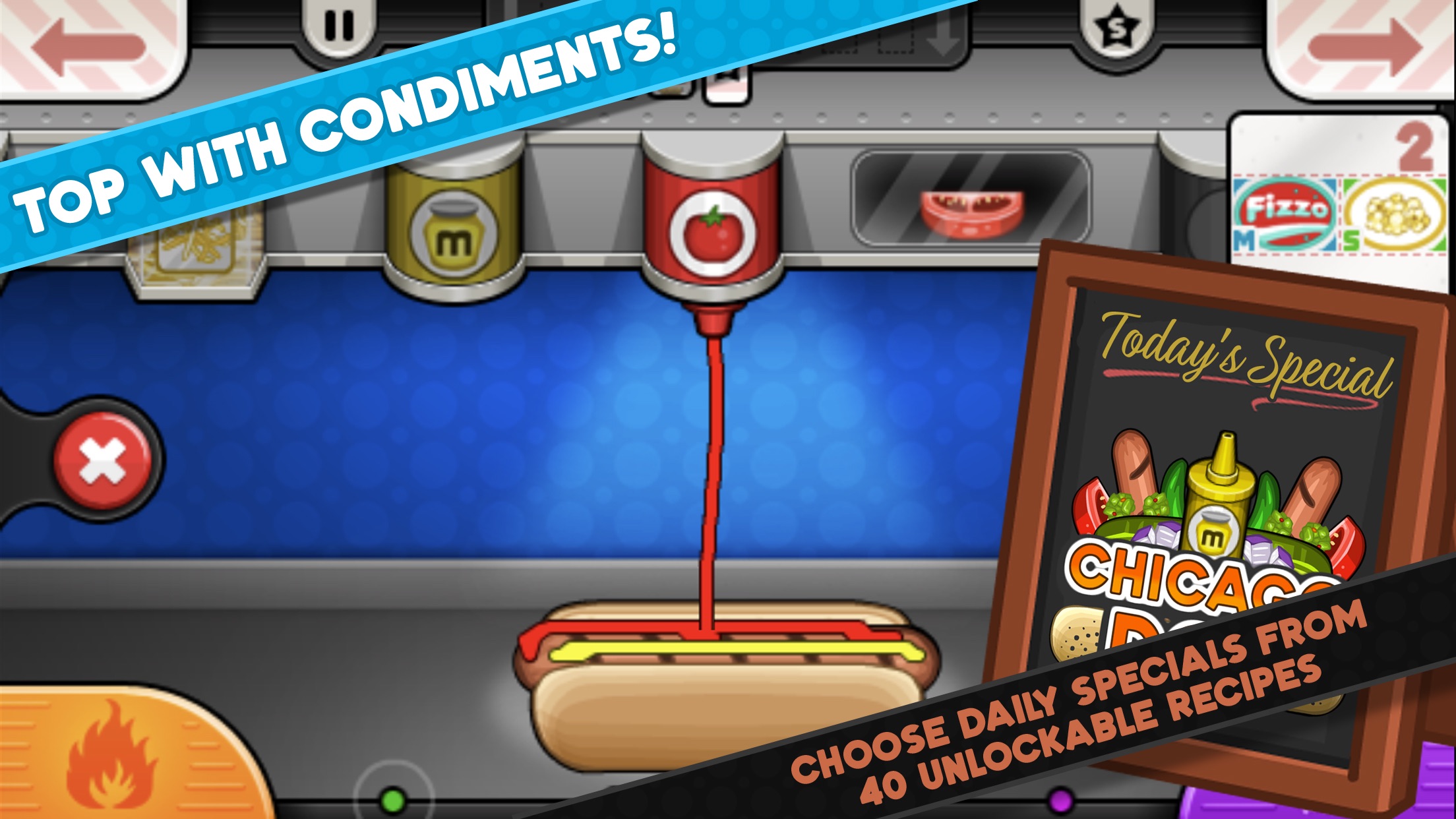 Captura de ecrã 3 da app Papa's Hot Doggeria To Go!
