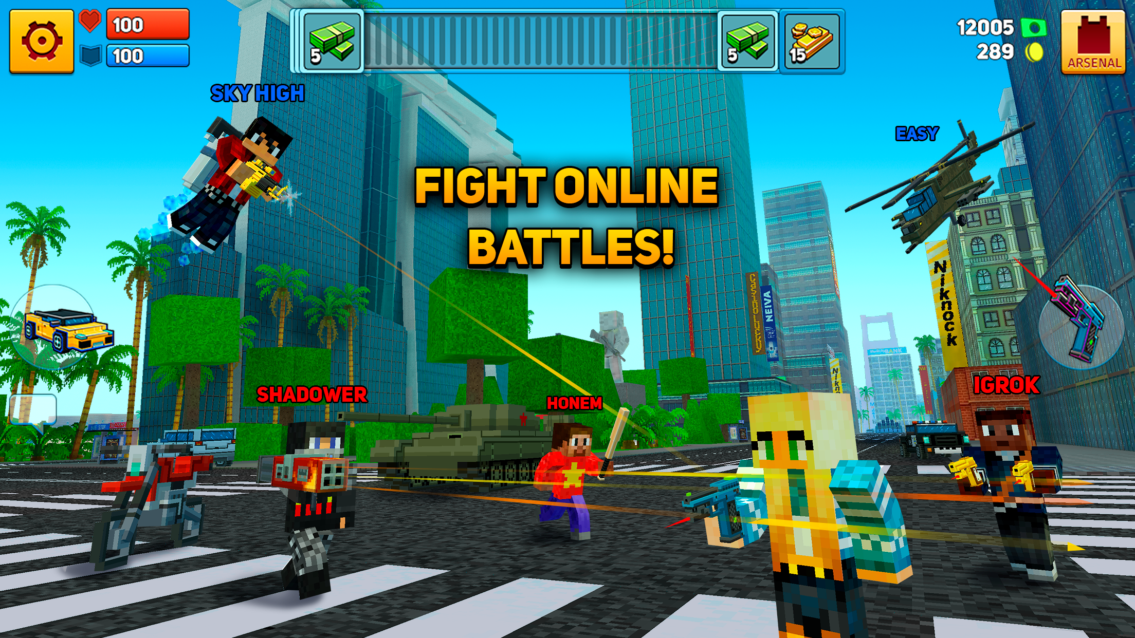 Captura de ecrã 1 da app Block City Wars: Mafia Town